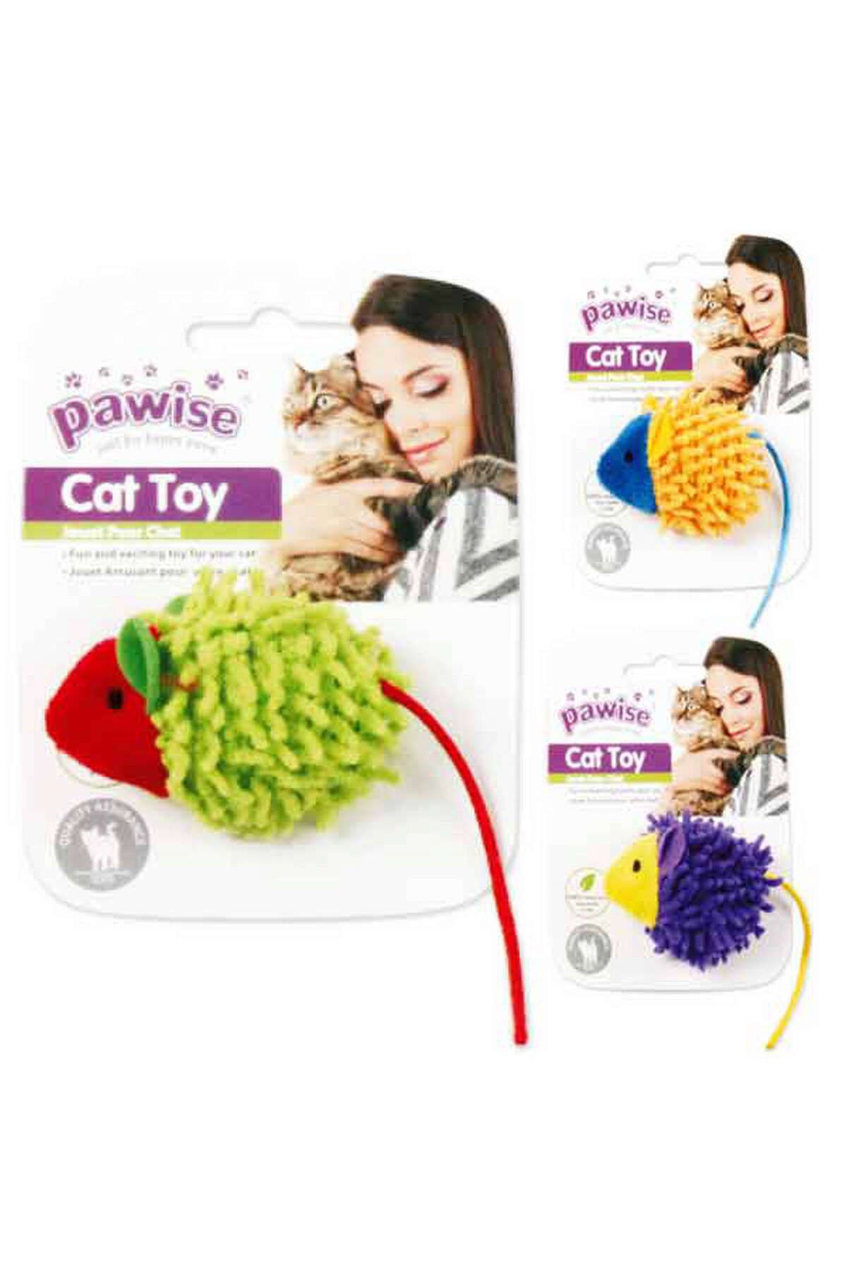 Pawise Kumaş Oyuncak Meow Meow Life-Mouse SPTGL