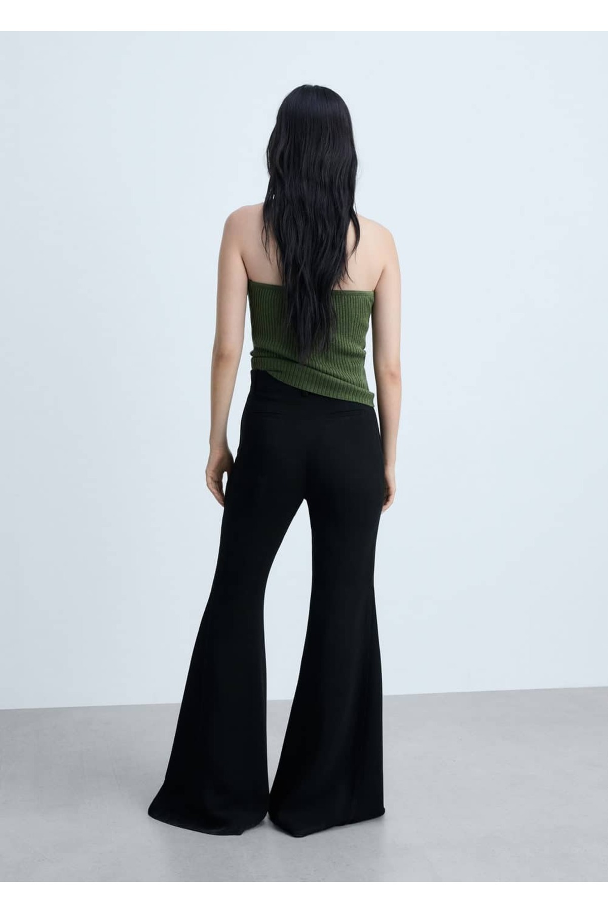 MANGO Woman-Maxi Flare Pants 4
