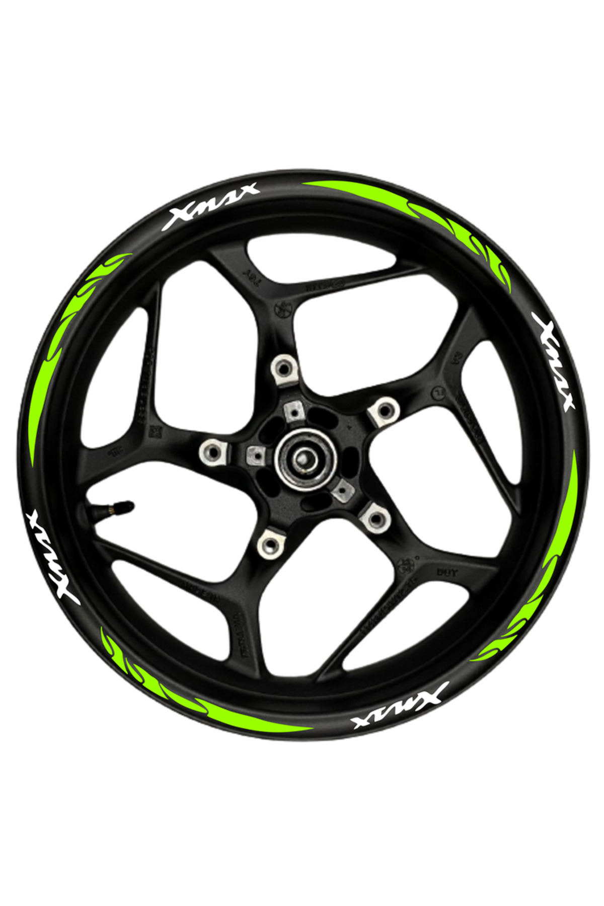 Eyyam Xmax Beyaz yazılı neon(fıstık yeşili) pençe şeritli