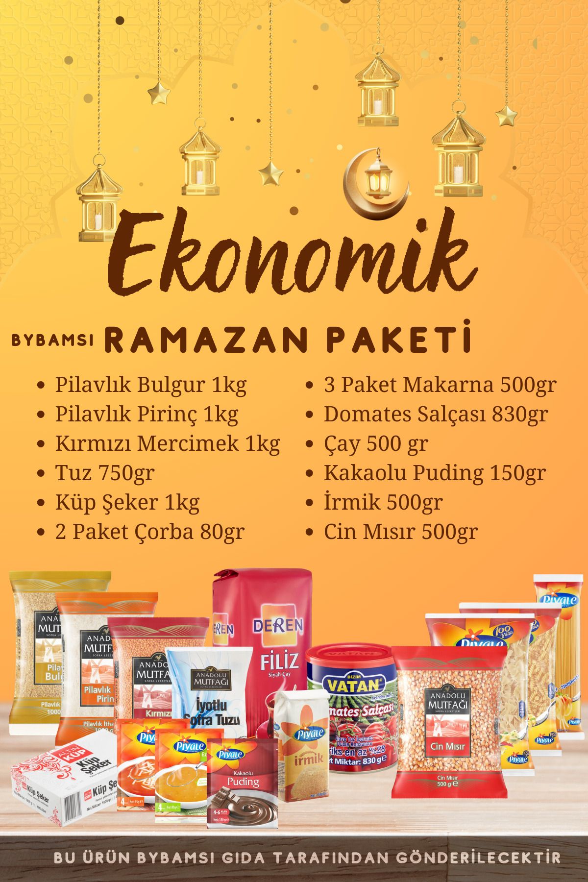 bybamsı Ekonomik Ramazan Paketi (15 parça)