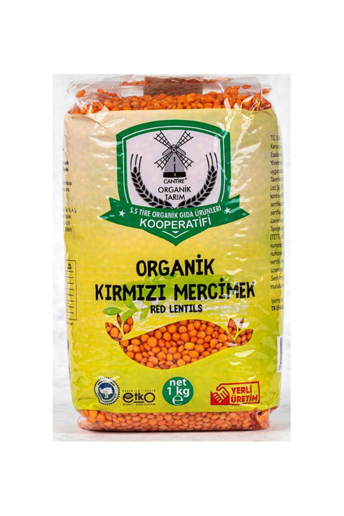 Tire 1 Kğ Organik Kırmızı Mercimek