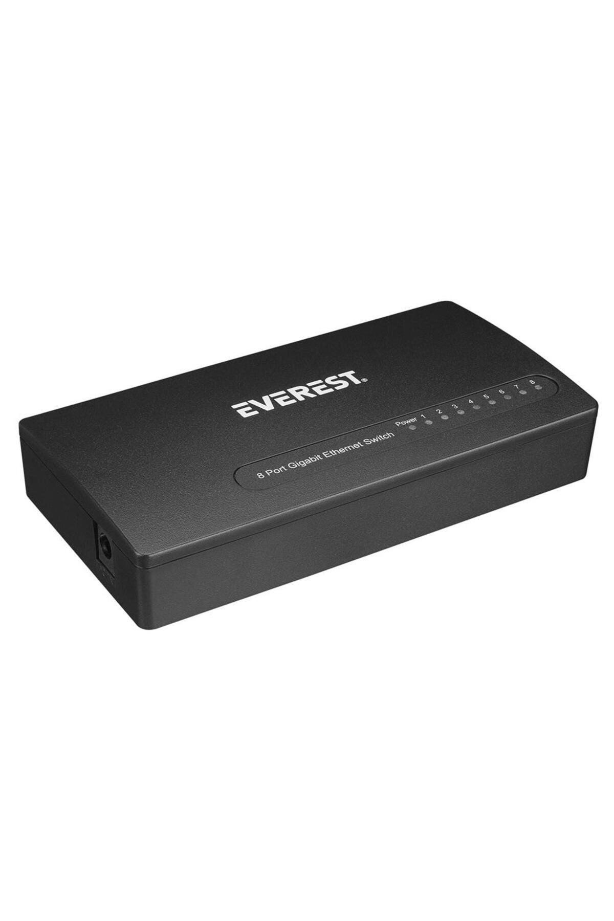 Vobotek Teknoloji EVER ESW-808 8 Port 10-100-1000Mbps Gigabit Ethernet Masaüstü Ethernet Switch Hub