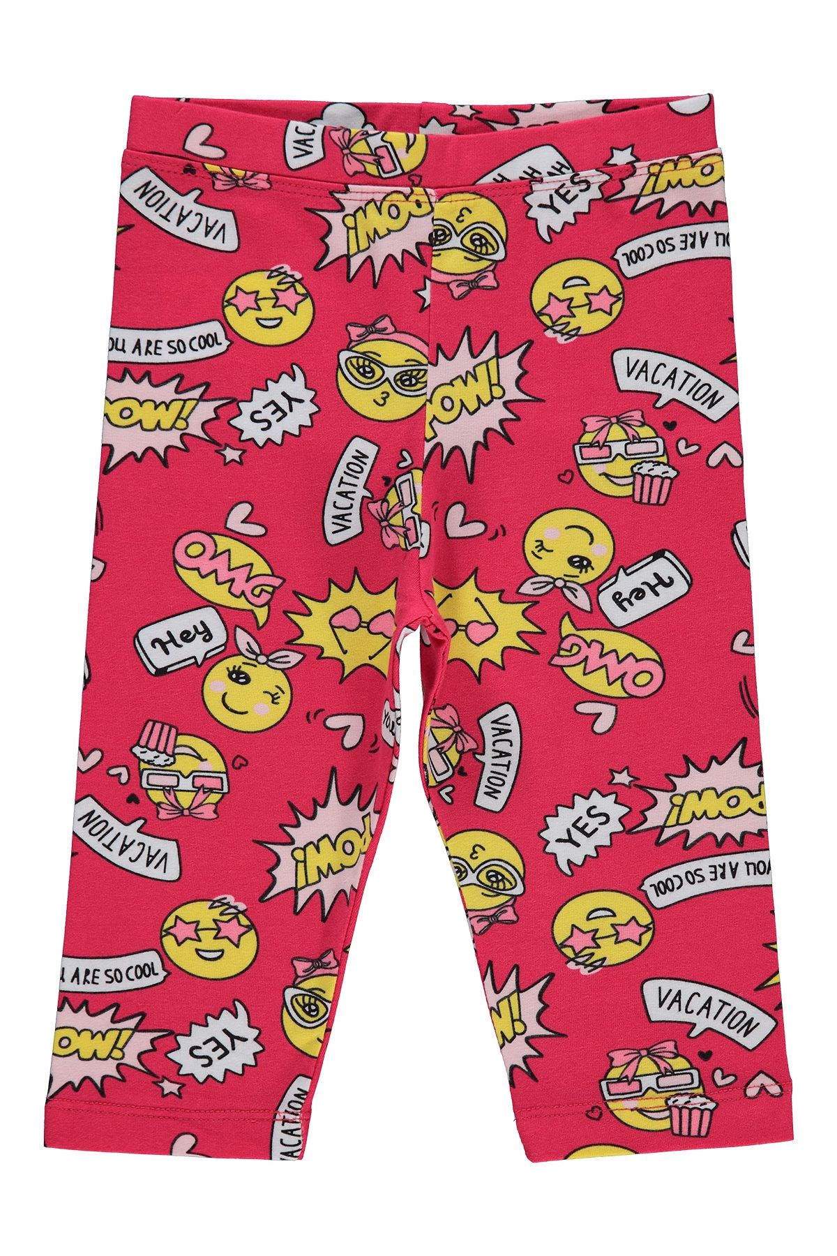 LOVETTI-5-8 Years Old Girl's Pomegranate Flower Capri 1