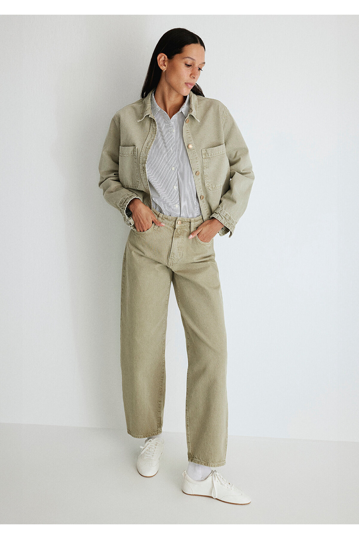 Mavi Leila Mavi Premium Açık Yeşil Jean Pantolon 1010600-87179