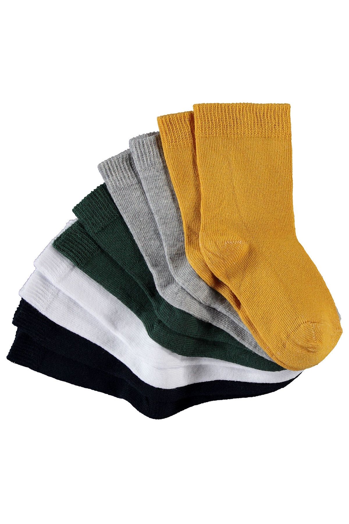 Civil Boys-Boy's 5-Piece Socks Set 2-12 Years Mustard 2