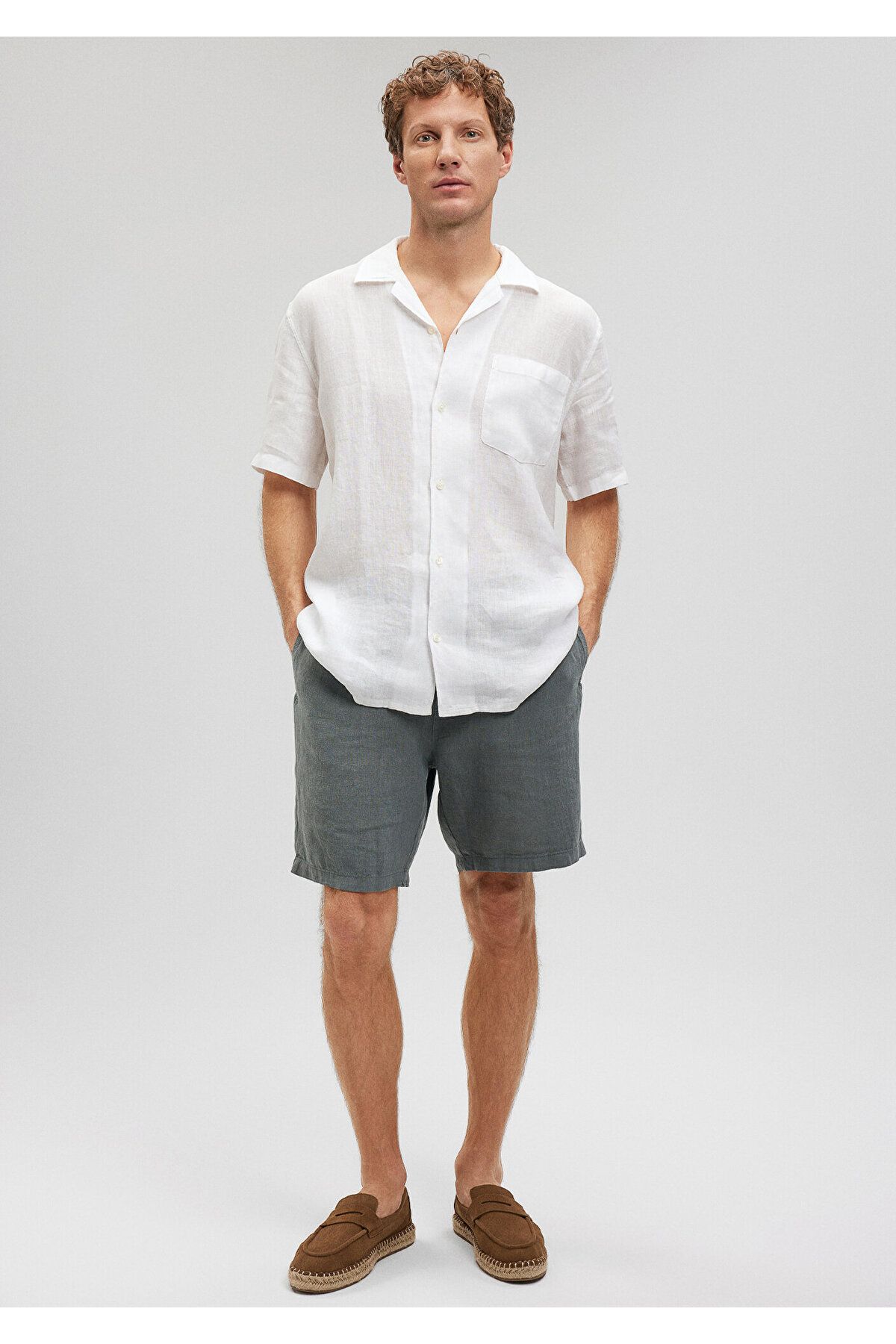 Mavi-Linen Regular Fit White Shirt -0210830-620 2