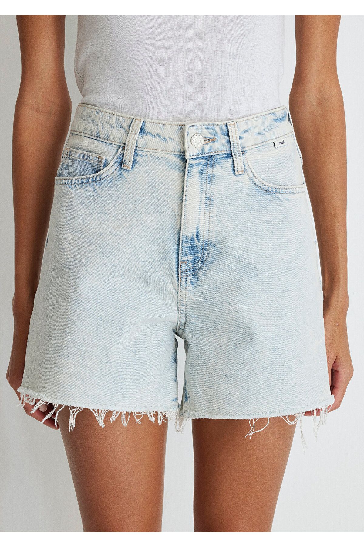 Mavi-Ice Blue Jean Shorts - Millie 90s1458987072 7