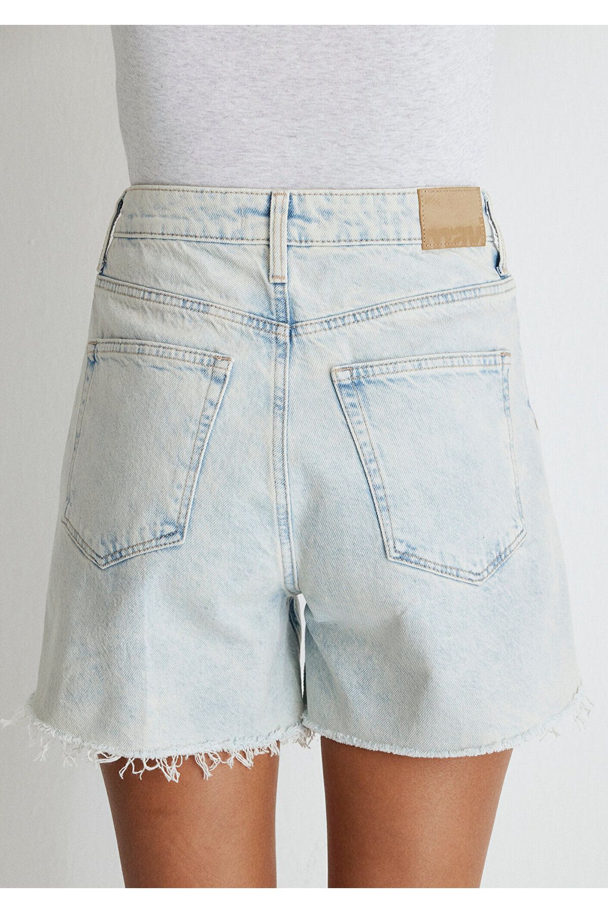 Mavi-Ice Blue Jean Shorts - Millie 90s1458987072 8