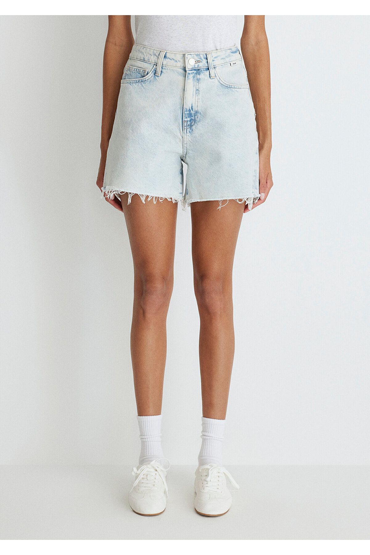 Mavi-Ice Blue Jean Shorts - Millie 90s1458987072 4