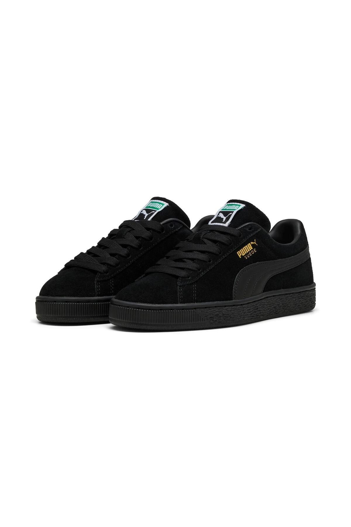 Puma Puma Suede Classic Jr Black Animal Leather Shoes