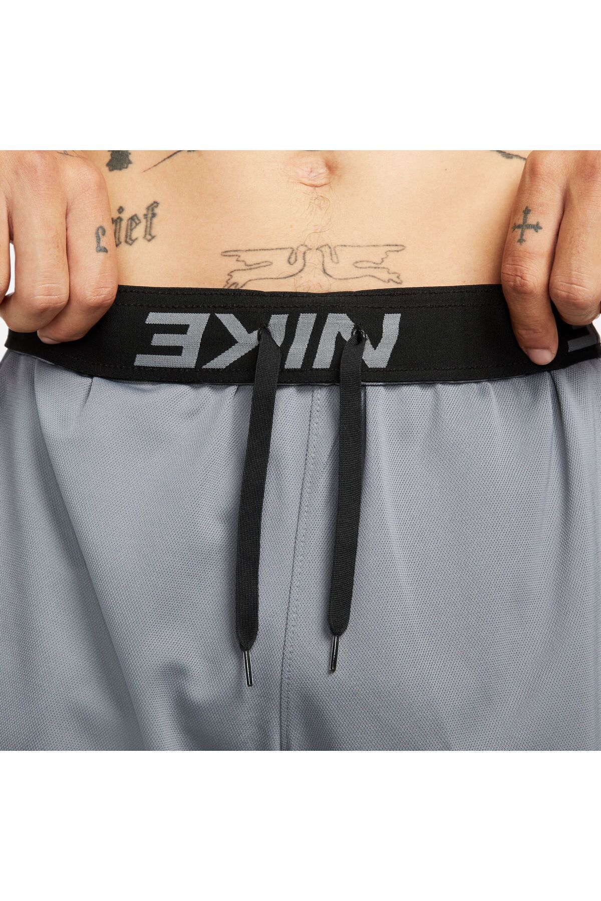 شورت و شلوارک مردانه خاکستری نایکی | nkdv9328084 اورجینال - تصویر 3