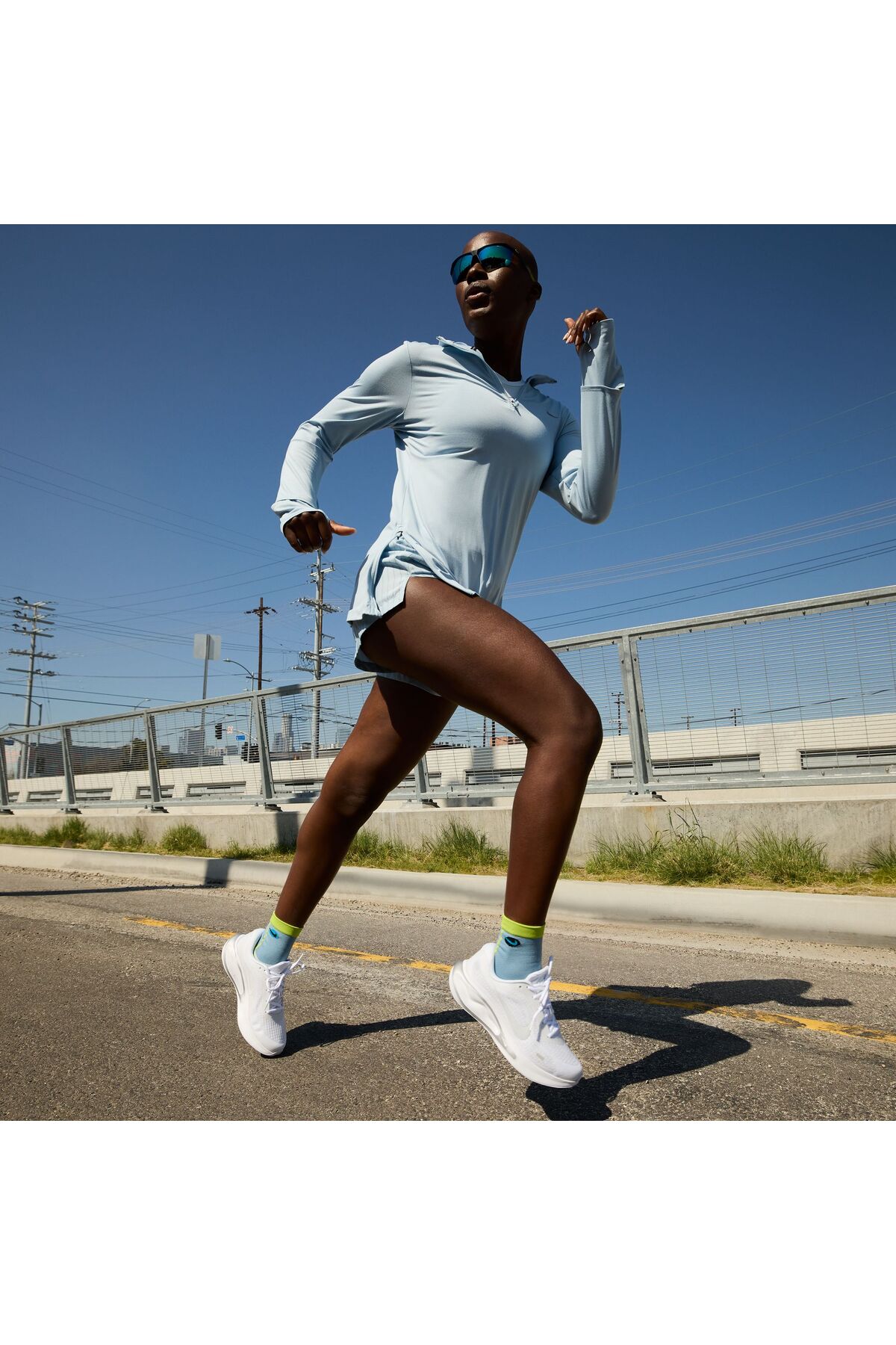 کفش Nike نایکی رانینگ سفید زنانه Journey Run اورجینال - تصویر 4