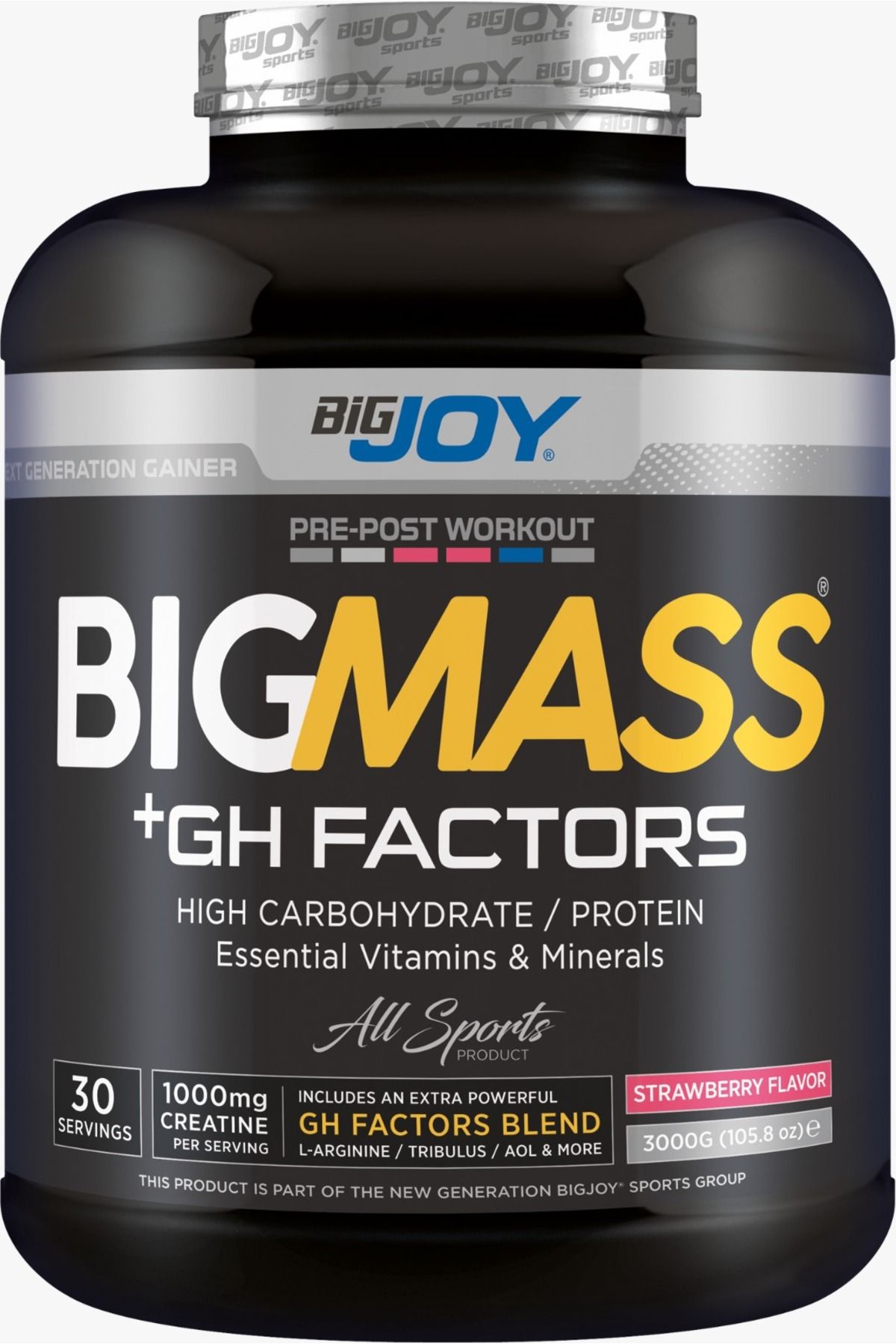 Bigjoy Sports Bigjoy Big Mass Gh Factors 3000 gr - Çilek Aroma