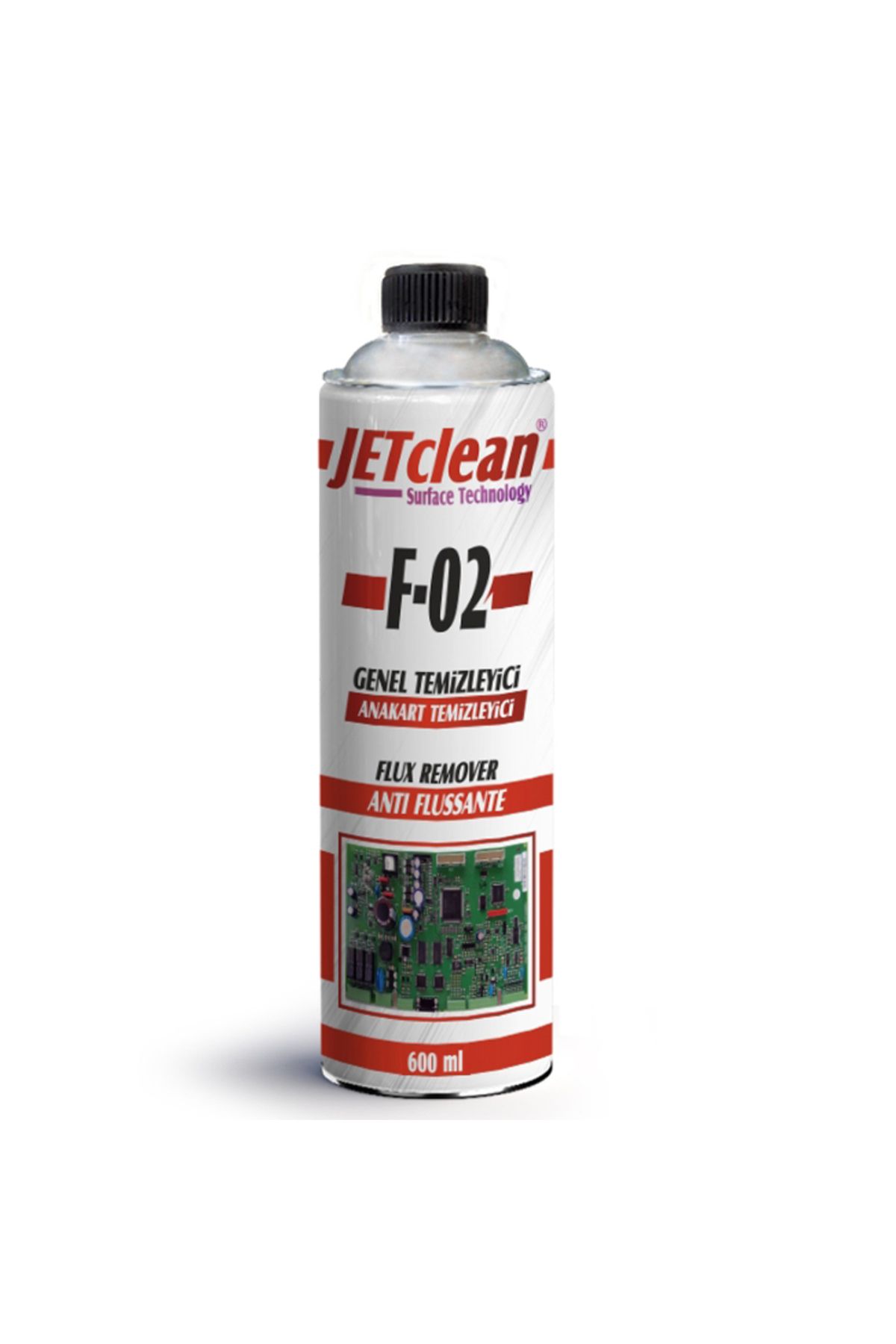 E BULURUM JETCLEAN F-02 600 ML FLUX ANAKART TEMİZLEME SPREY (5067)