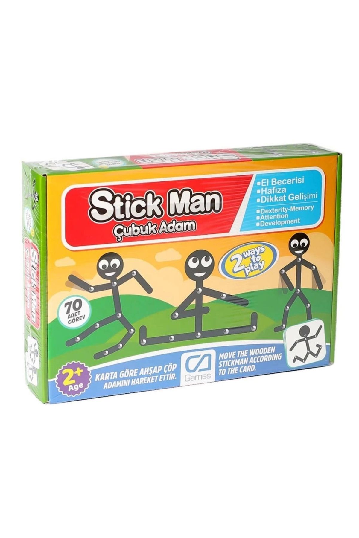 Basic Fun Çocuk CAPLS-5247 Stick Man Çubuk Adam -Ca Games