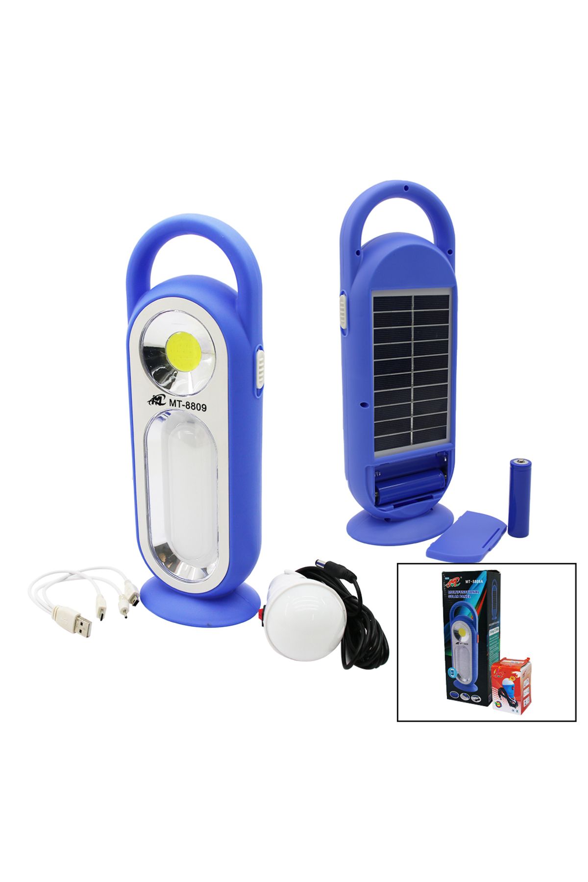 OEM 3IN1SOLAR - PİLLİ - USB ŞARJLI - FENER IŞILDAK POWERBANK LED - COB - SEYYAR AMPUL (5024)