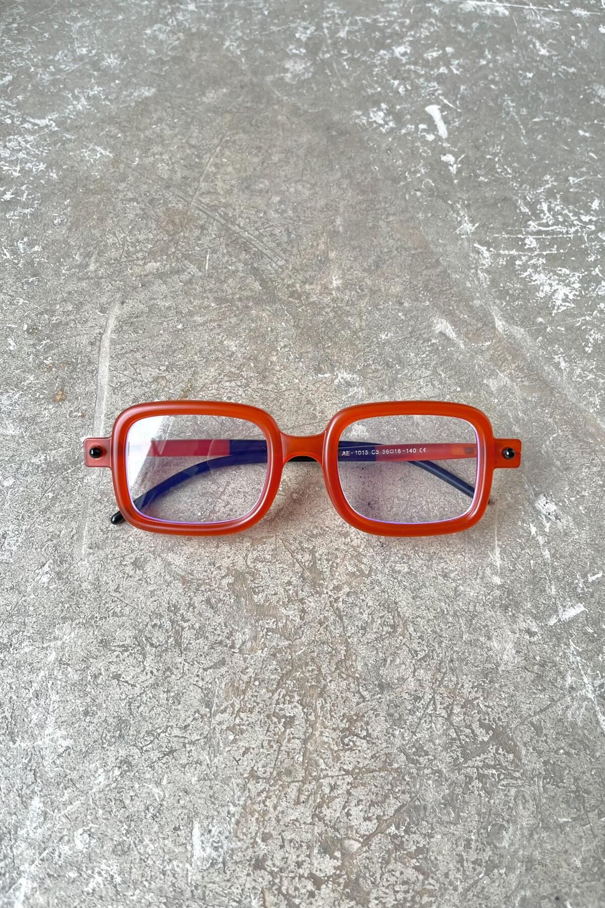 FALAN EYEWEAR-Tinto Women's - Orange-Transparent Blue Block Glasses 4