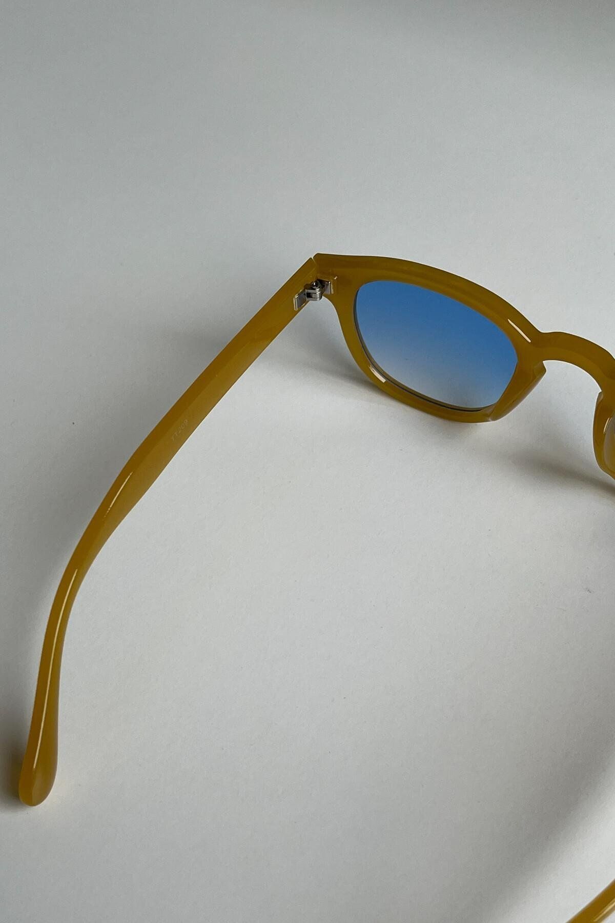 FALAN EYEWEAR-Mondo Women's Sunglasses Yellow-blue 6