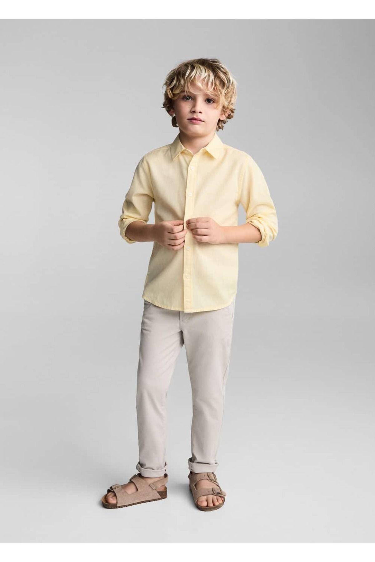 پیراهن نخی منظم MANGO Kids