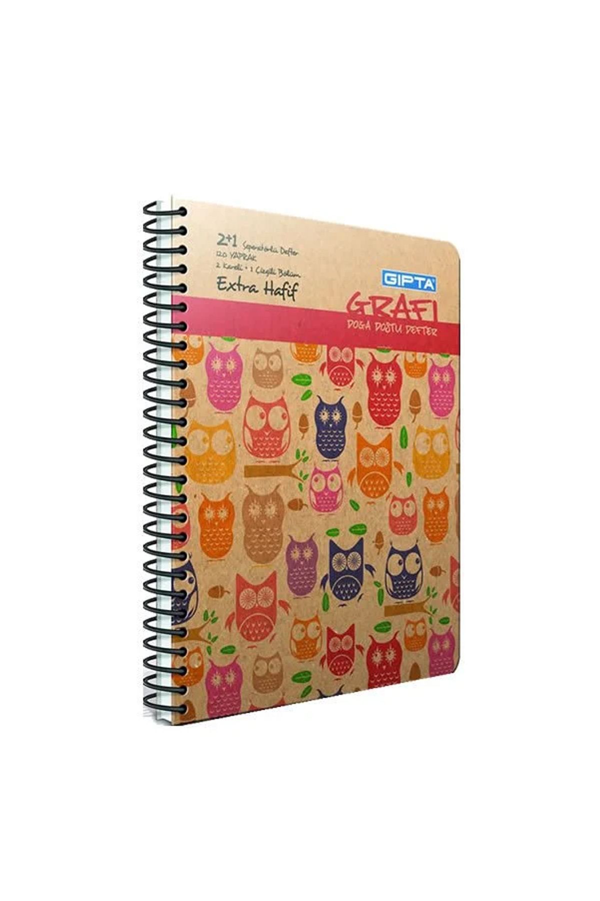 biltekno Gıpta Grafi 17x24 120 Yaprak 2+1 Sert Kapaklı Defter