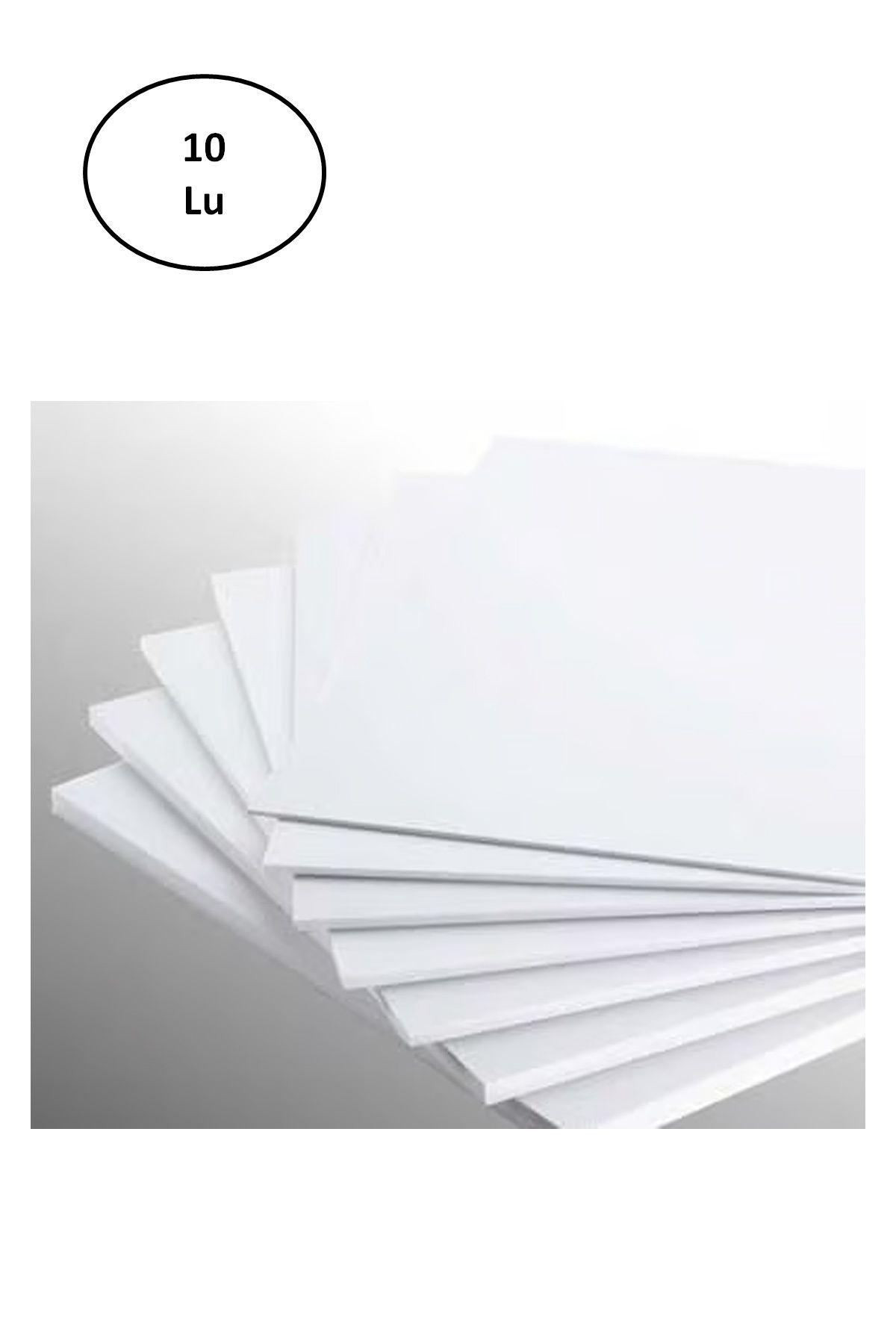 Royaleks Group Masis 50X70 Cm.Maket Kartonu Beyaz 3Mm 10'Lu Paket