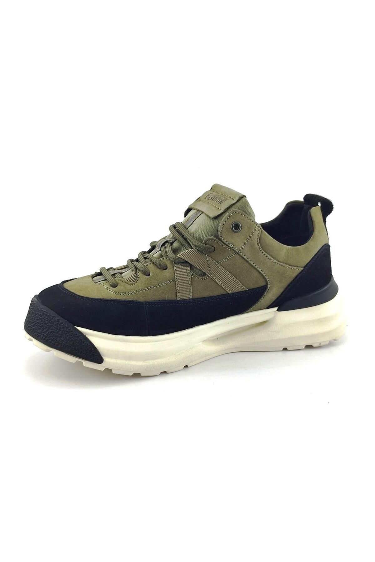 Guja-521 Light Sole Men's Sneaker Shoes-Khaki 3