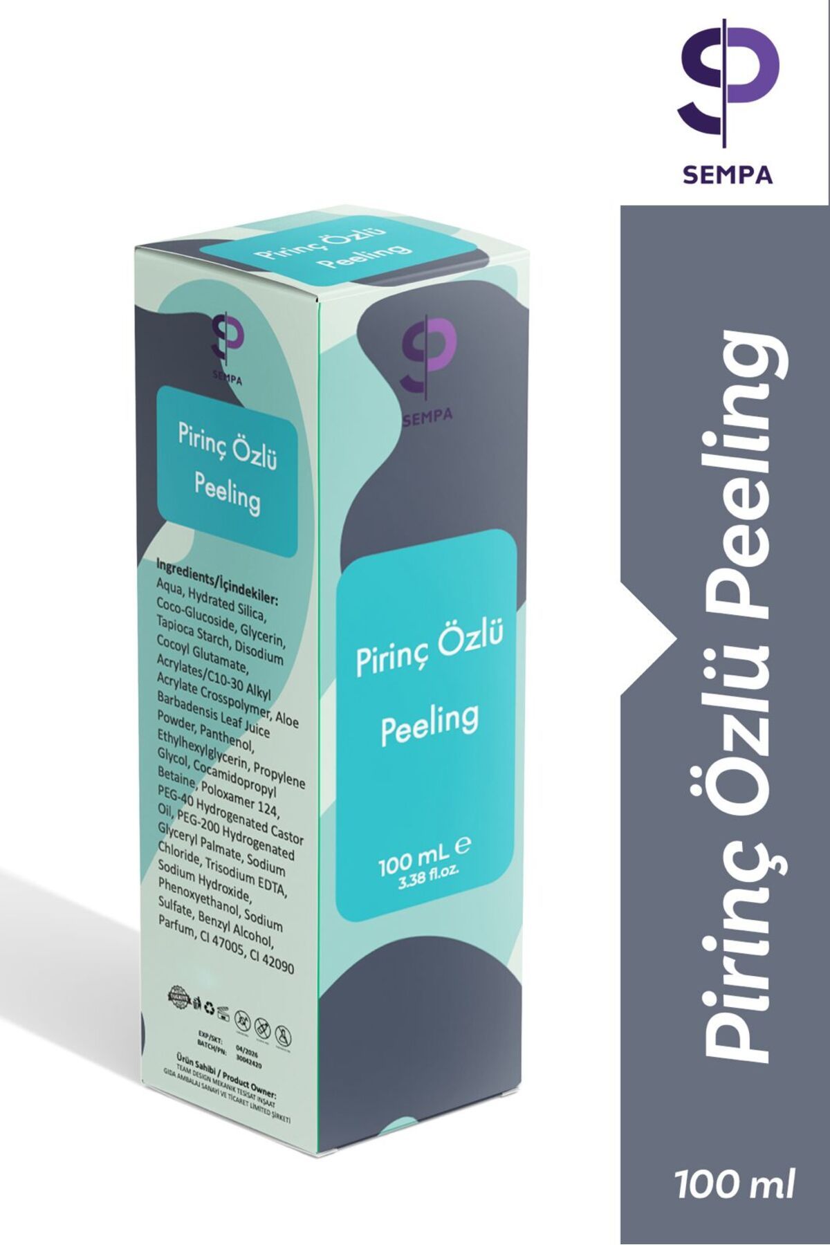 Pirinç Özlü Peeling 100 ml - Yüz Ve Vücut Peelingi