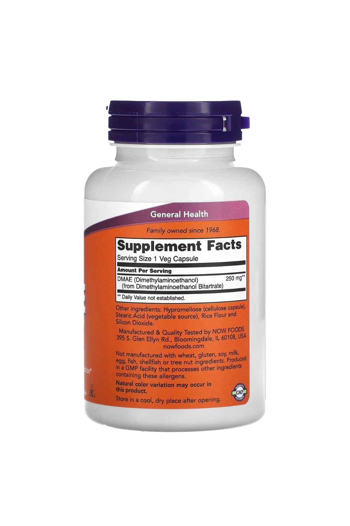 Now Foods DMAE 250 mg 100 Veg Capsules Fiyatı, Yorumları Trendyol