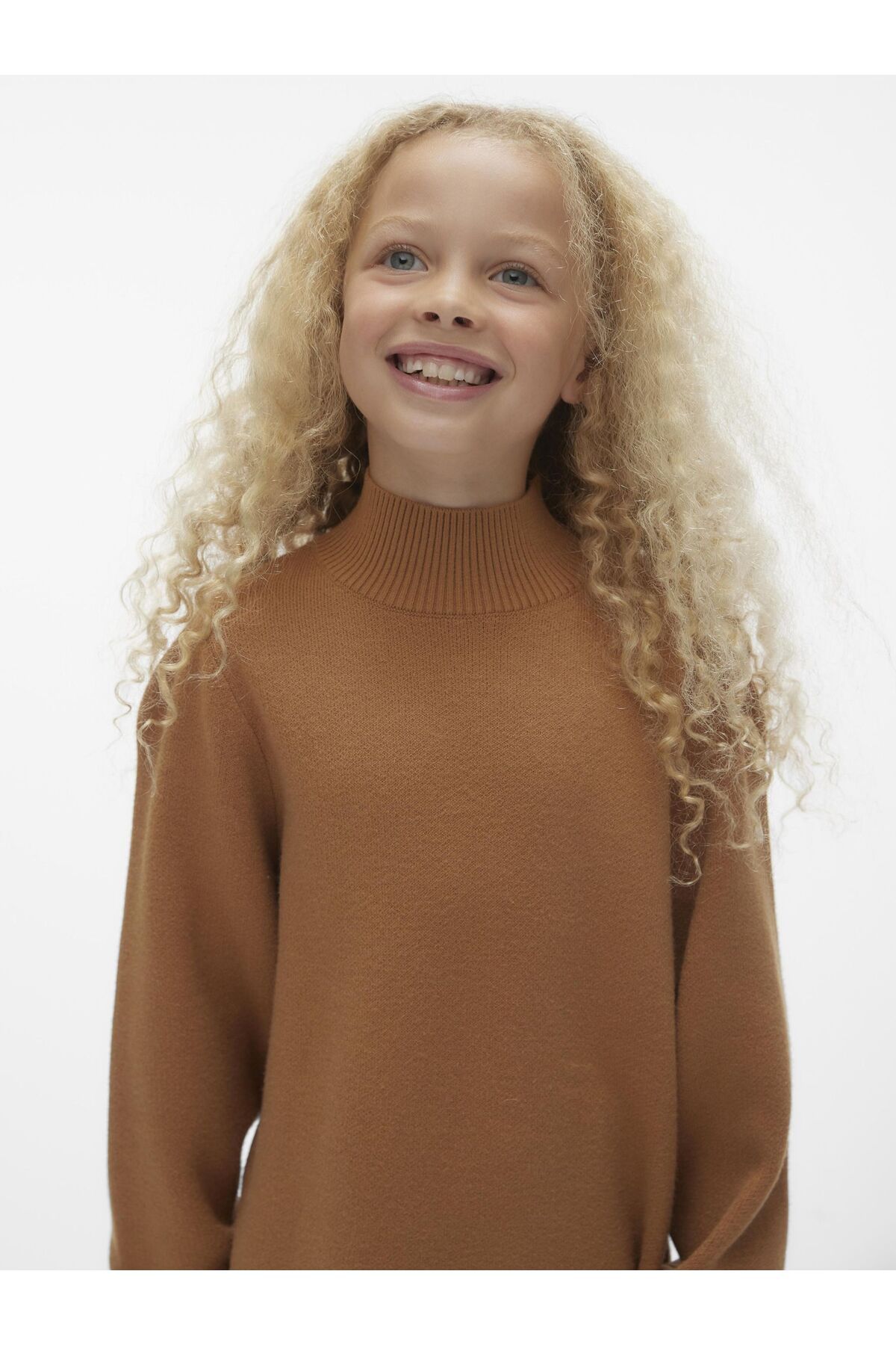 Vero Moda Girl-Strickpullover VMKENYA LS DÜZ UZUN ÖRGÜ D2 7
