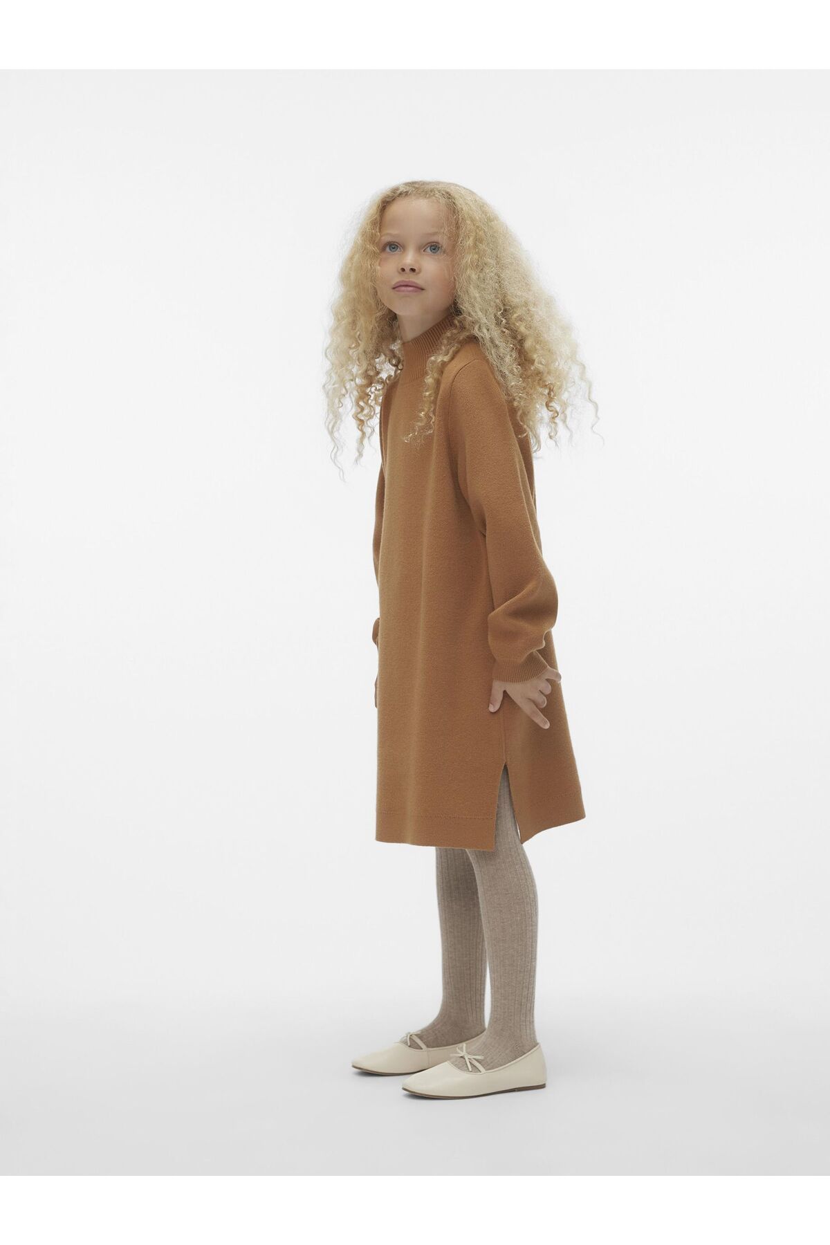 Vero Moda Girl-Strickpullover VMKENYA LS DÜZ UZUN ÖRGÜ D2 5