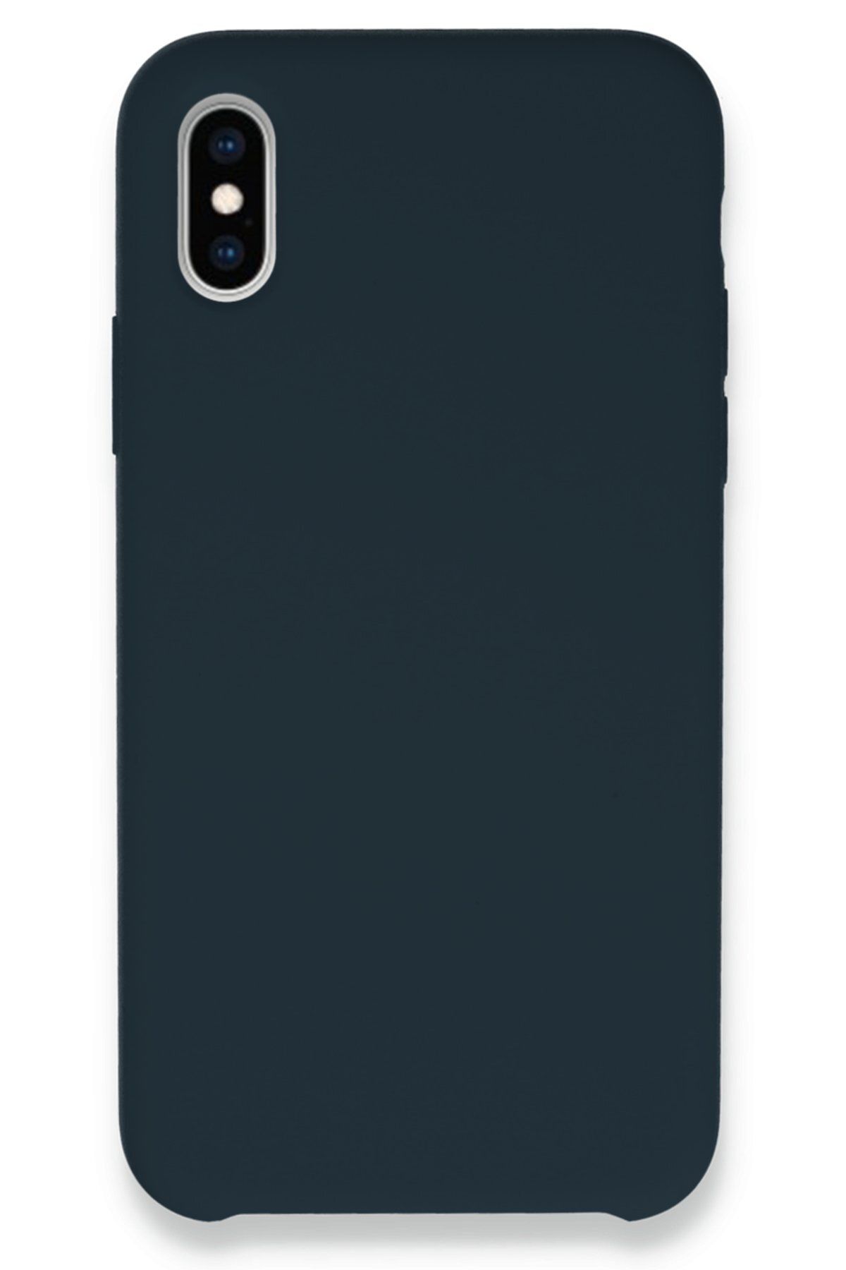 NewFace iPhone X Kılıf Lansman Legant Silikon - Gece Mavisi GLSTD