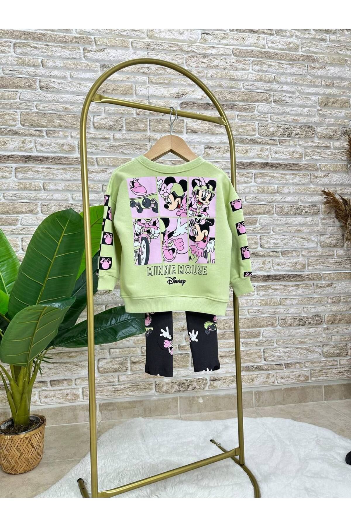 MİO-Girl's 3 Thread Minnie Neon Color Tights Set 5