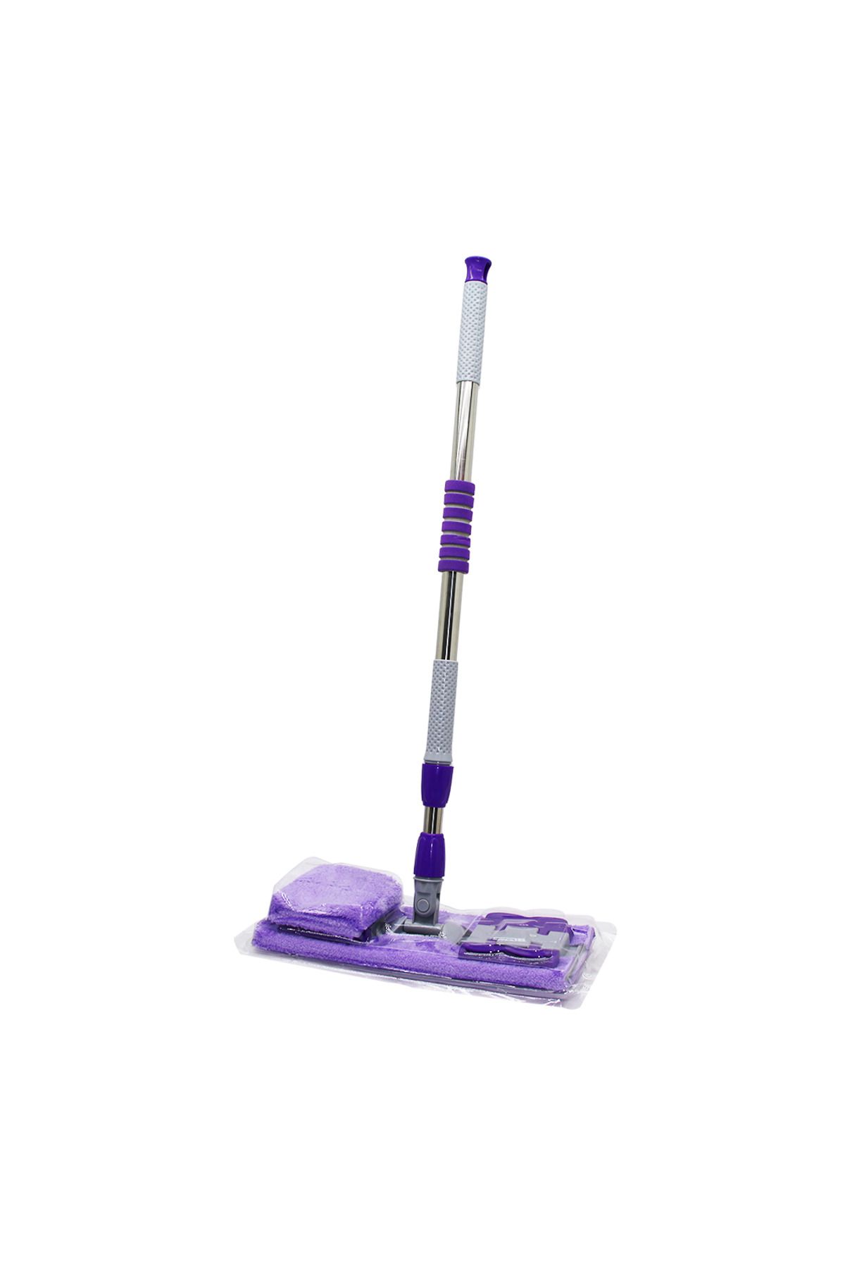 Go İthalat 130CM SAPLI 360° DÖNER SAPLI PALET MOP - M.FİBER PASPAS YEDEK BEZLİ DUVAR SİLME MOP (4928)