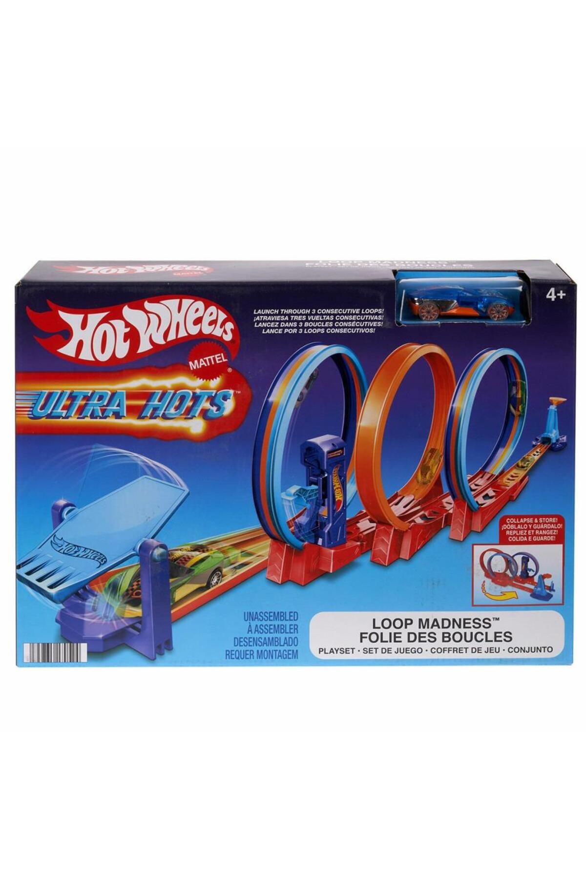 mrpurple HPX93 Hot Wheels Ultra Hots Çılgın Çember Yarışı Seti
