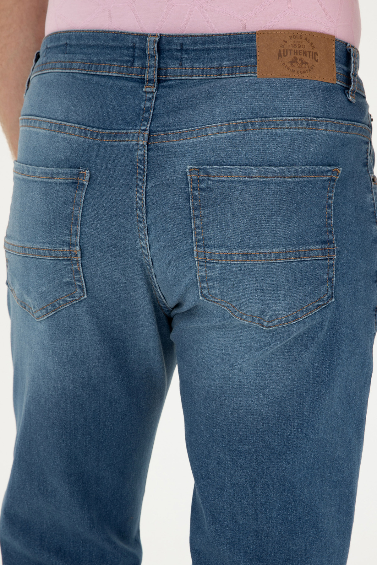 شلوار جین مردانه راسته فاق نرمال | یو اس پولو U.S. Polo Assn. 982528 - تصویر 6