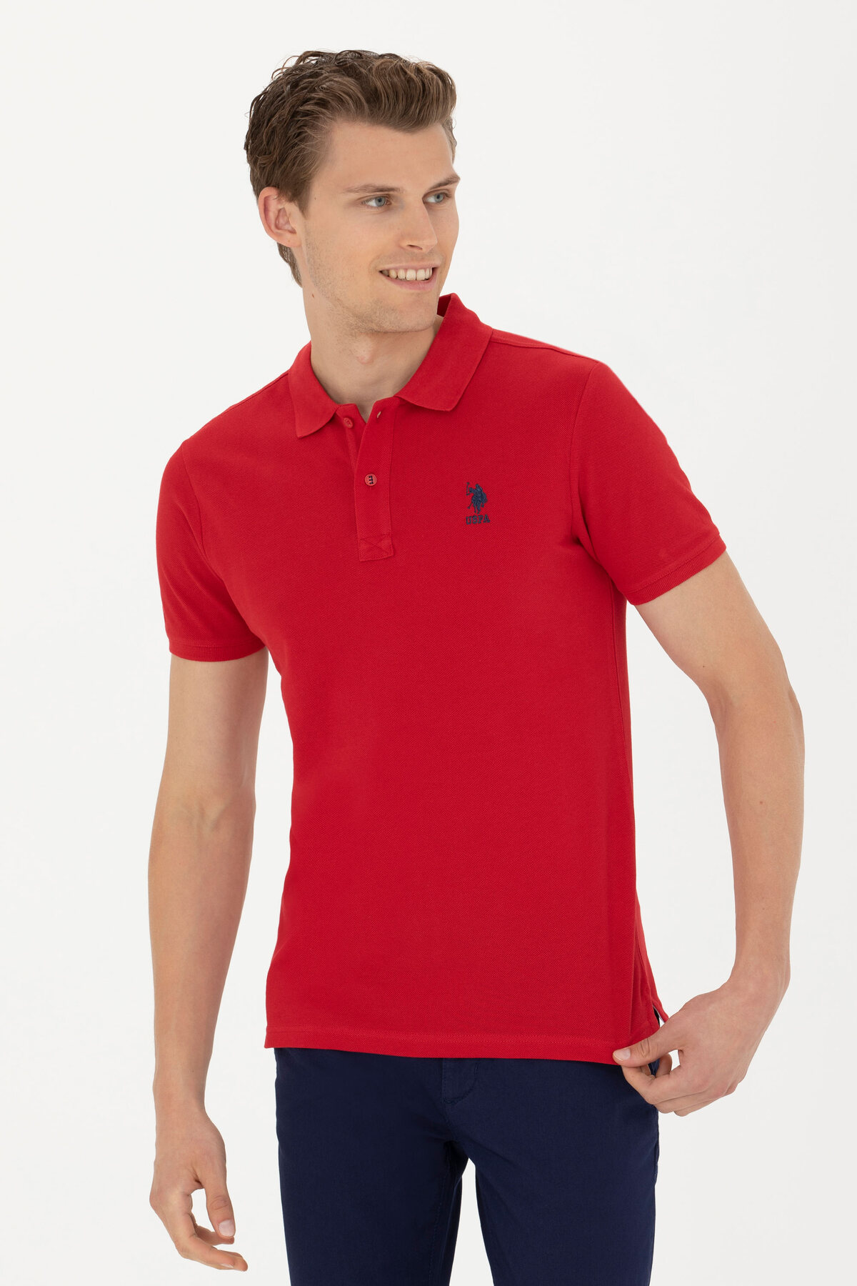 پولوشرت مردانه یقه پلو | یو اس پولو U.S. Polo Assn. TYCA327AF026CC7700_rollbacked TR - تصویر 3