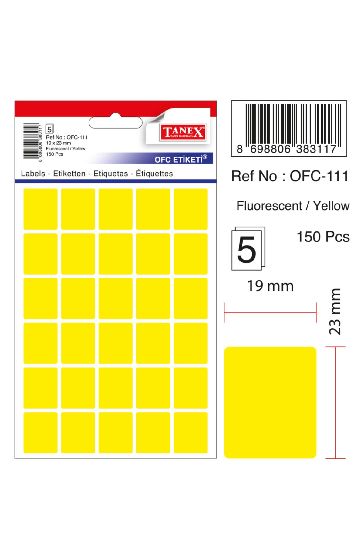 Tanex Etichetă Galbenă De Birou Ofc-111 - One Size