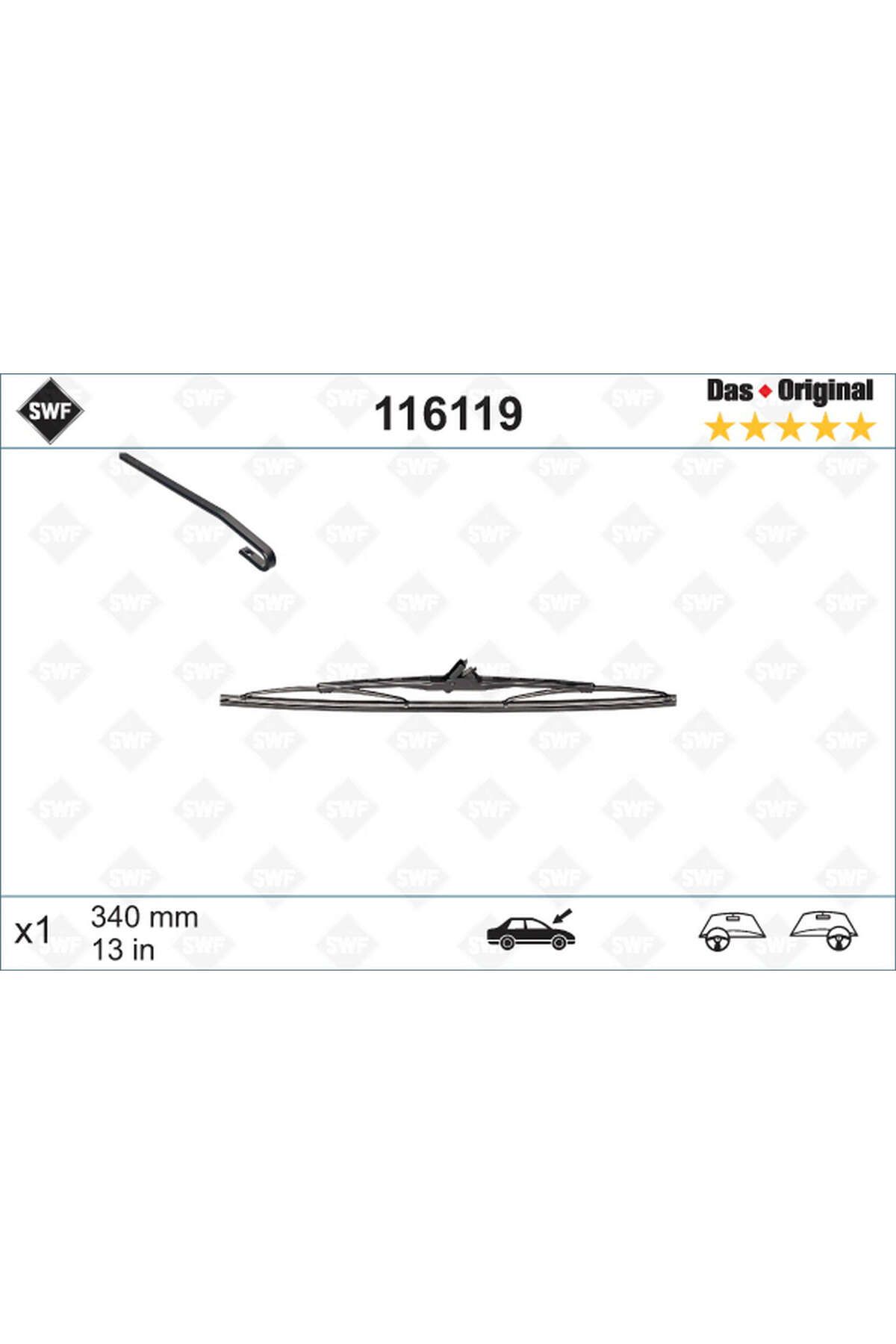 VALEO SİLECEK SÜPÜRGESİ ARKA GOLF3-GOLF4 340 mm DRSTR
