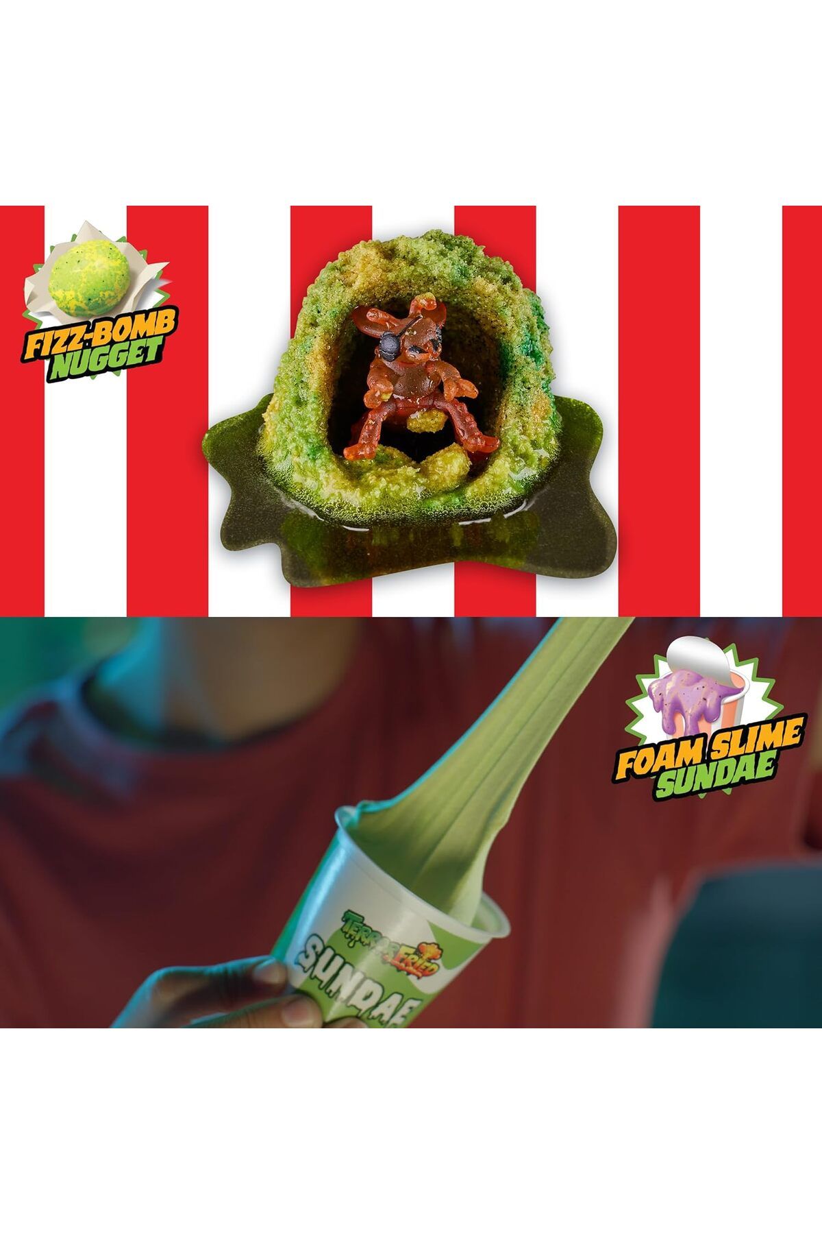 Terror Fried-Slimy Box, When Fast Food Goes Bad, Gross collectables with Slime, Boys Aged 4+ 6