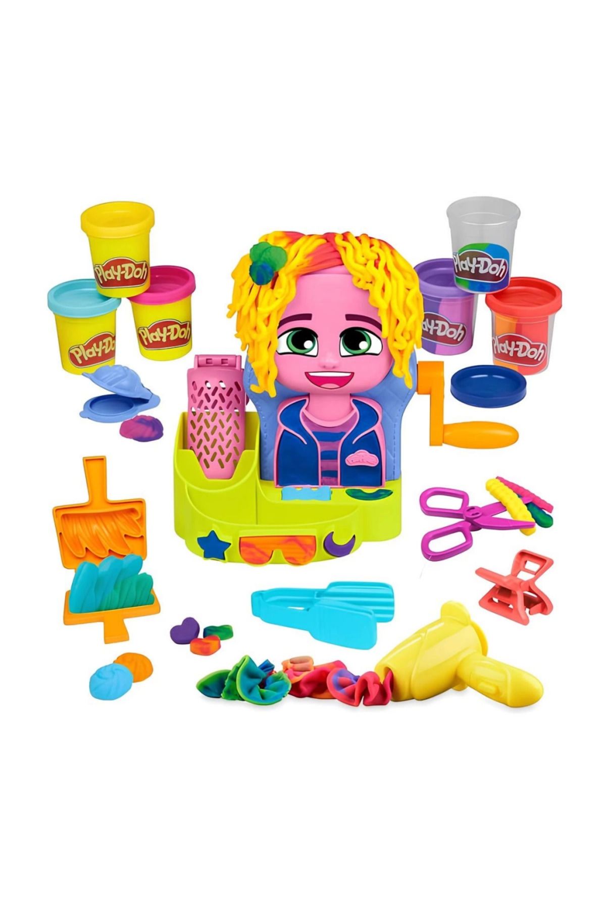 gcaksesuar Nessiworld Play-Doh Renkli Kuaför Salonu