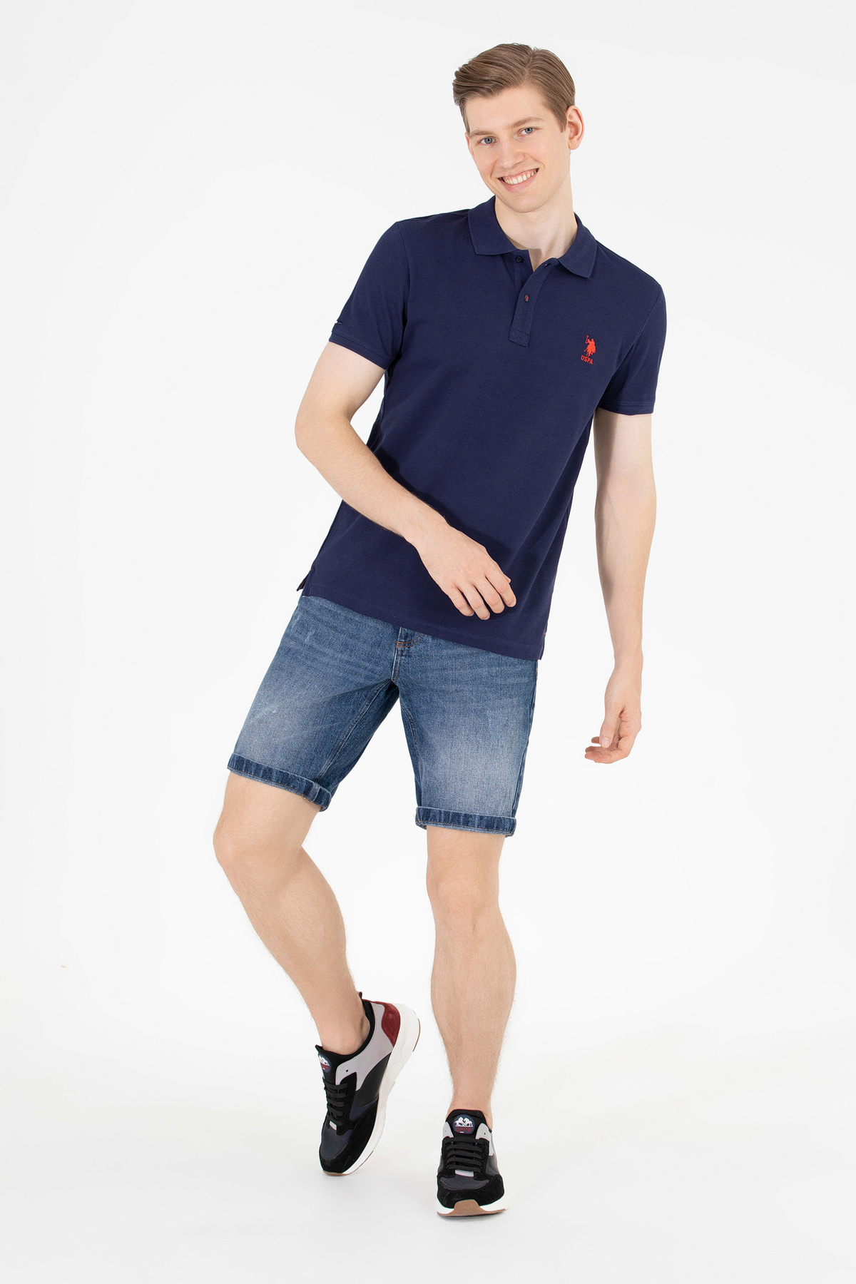 تیشرت مردانه ساده یقه پولو U.S. Polo Assn. مدل 50263238-VR033 — 4