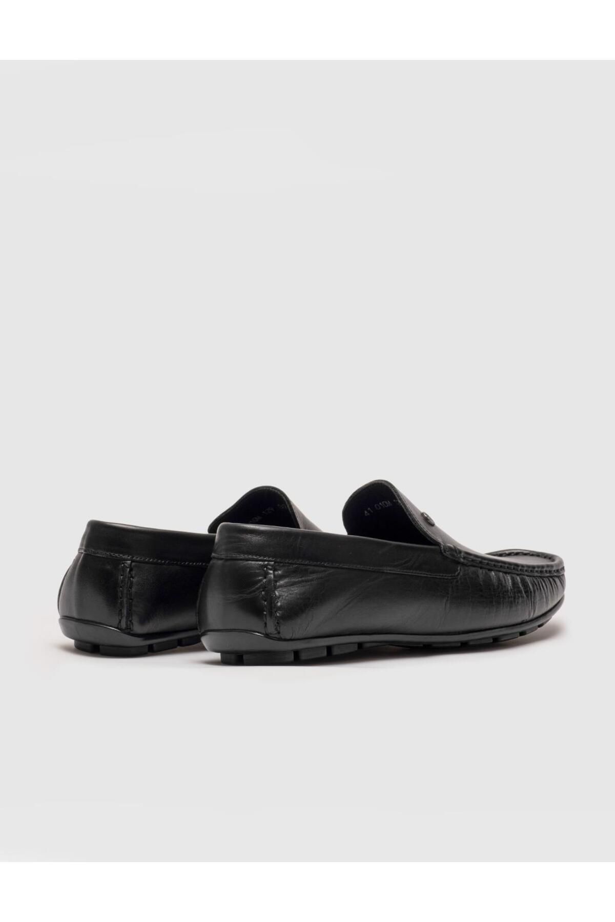 Cabani-Black Genuine Leather Men's Loafer 3