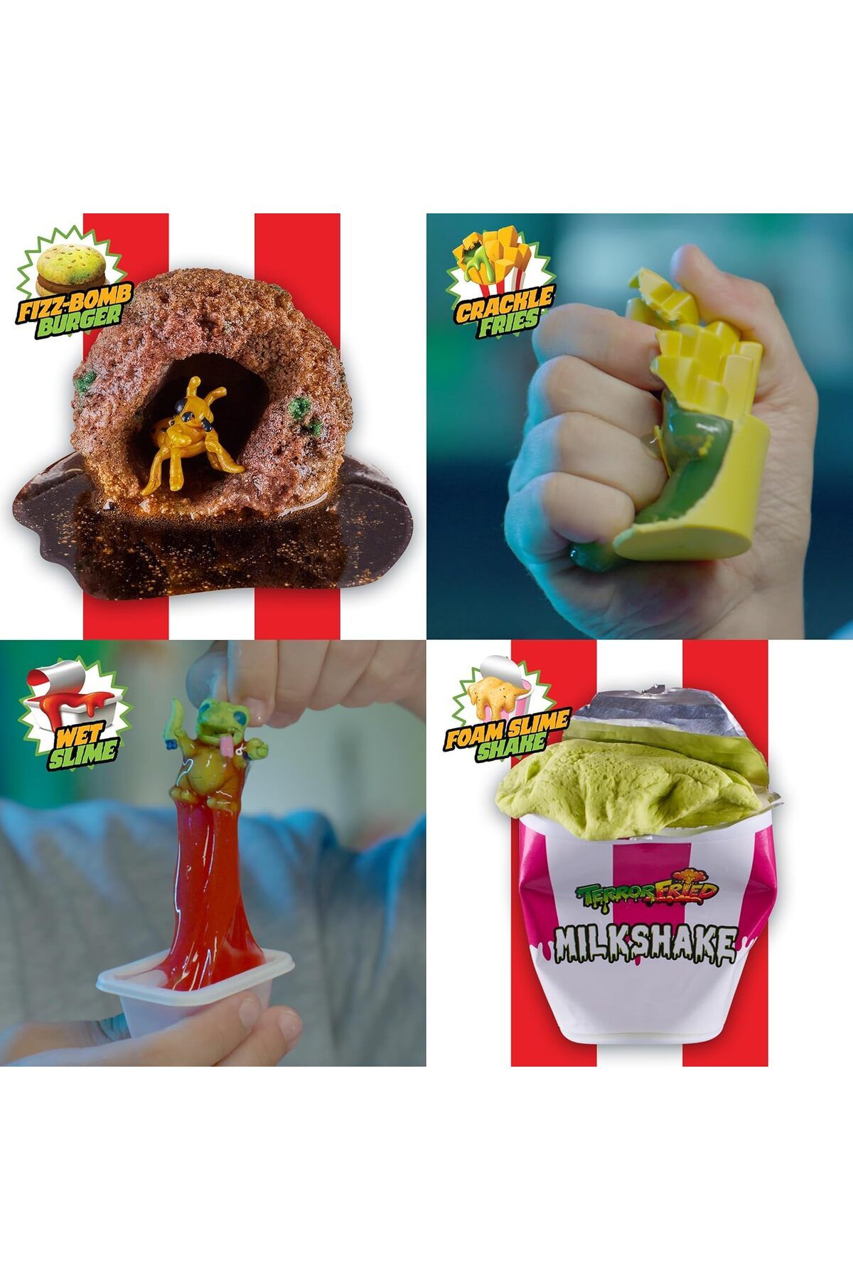 Terror Fried-Bucket, When Fast Food Goes Bad, Gross collectables with Slime, Boys Aged 4+ 6