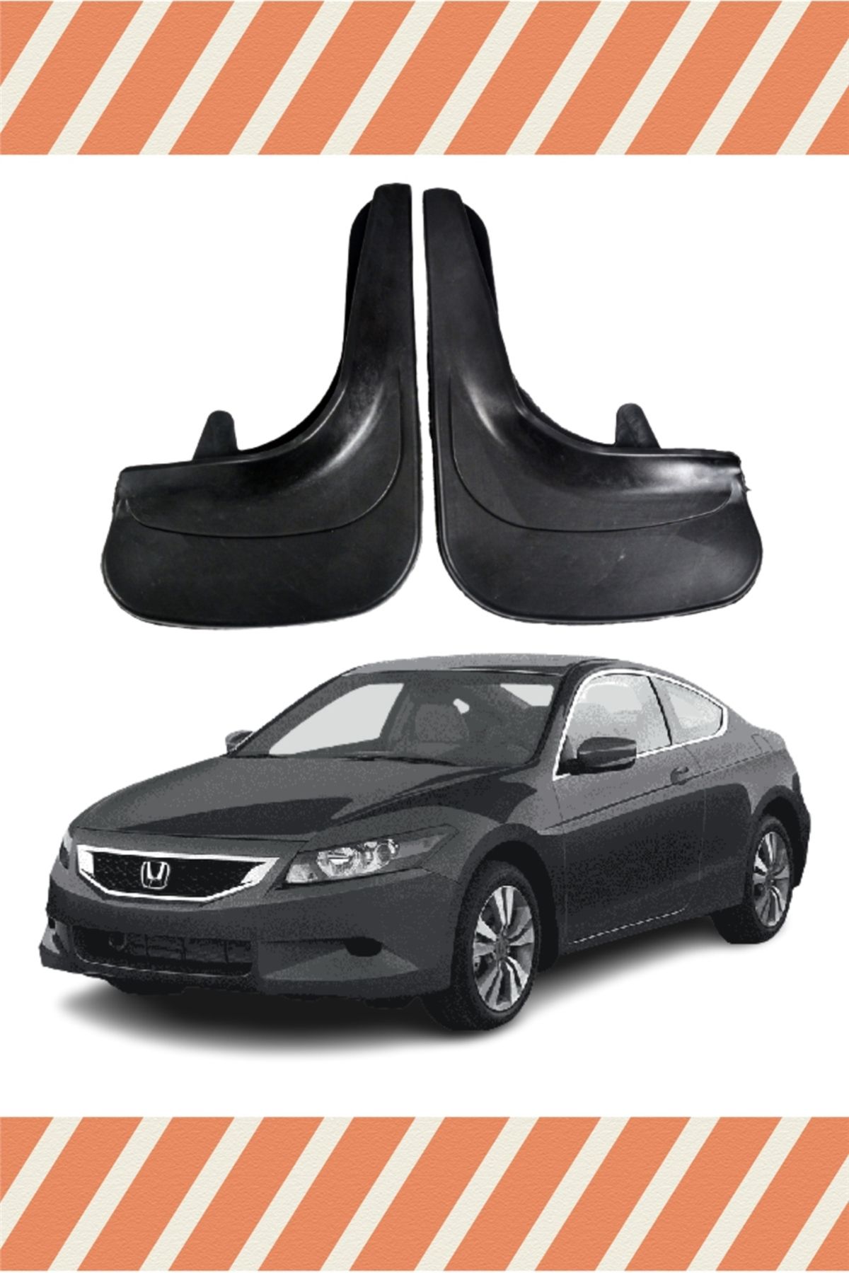 NOVDES-Honda Accord 2008-2012 2-Piece Dust Cover Fender Mud Flap 1