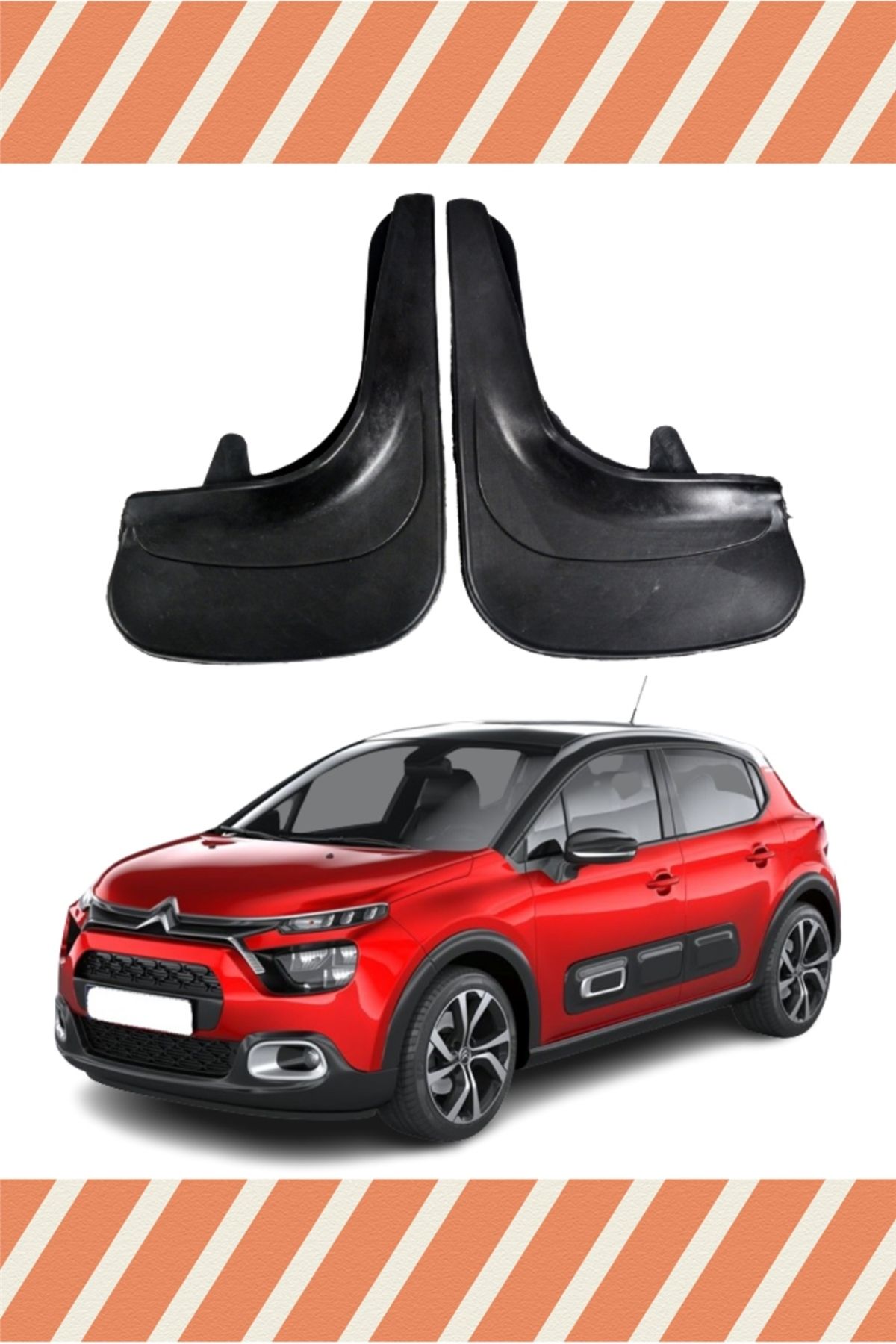 Alpax Citroen C3 2015-2022 2’li tozluk çamurluk paçalık uyumlu ve sağlam koruma