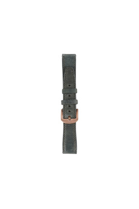 FRO 20mm Kordon Genişliği Olan Saatlerle Uyumlu 20 Mm Hakiki Deri Spor Yeşil ...