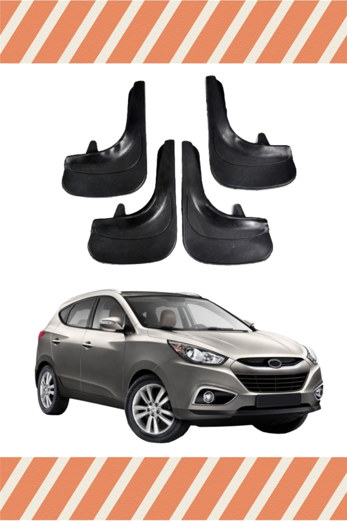 Alpax Hyundai ix35 tüm kasalar uyumlu 4’lü tozluk çamurluk paçalık