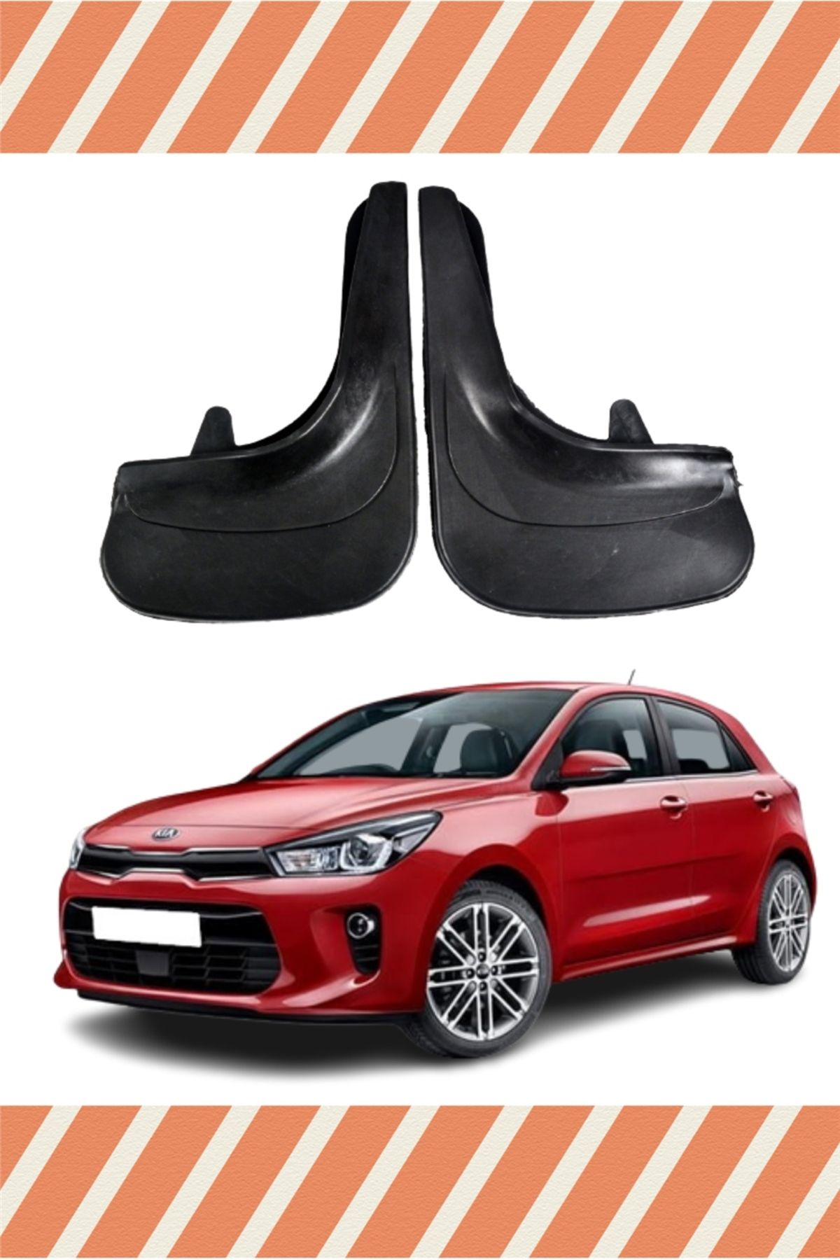 Alpax Kia Rio 2016-2020 uyumlu 2’li tozluk çamurluk paçalık