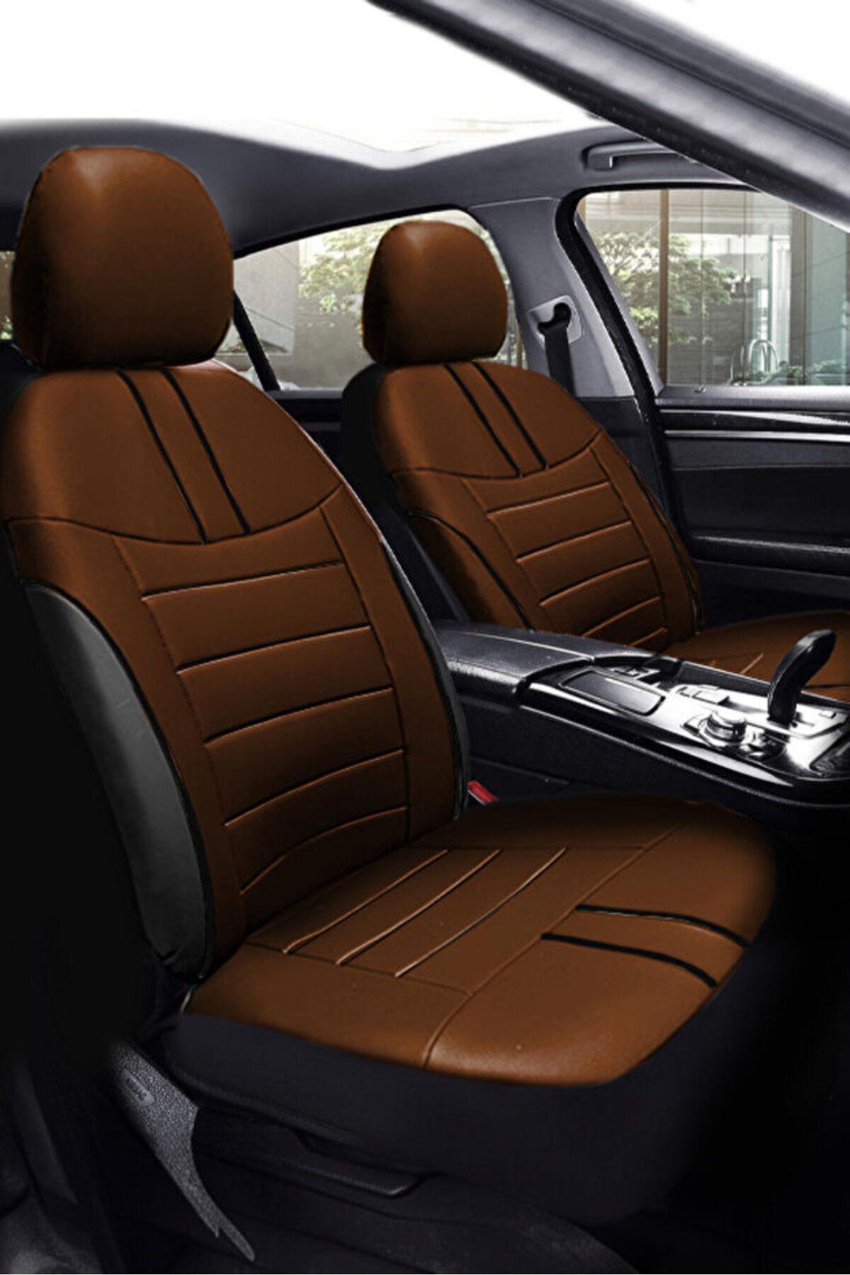 Bmw İ Seri·si· F20 2011-2015 Uyumlu Lüks Kalite Sıvı Geçirmez Deri Oturak Minder 3'lü Mavi