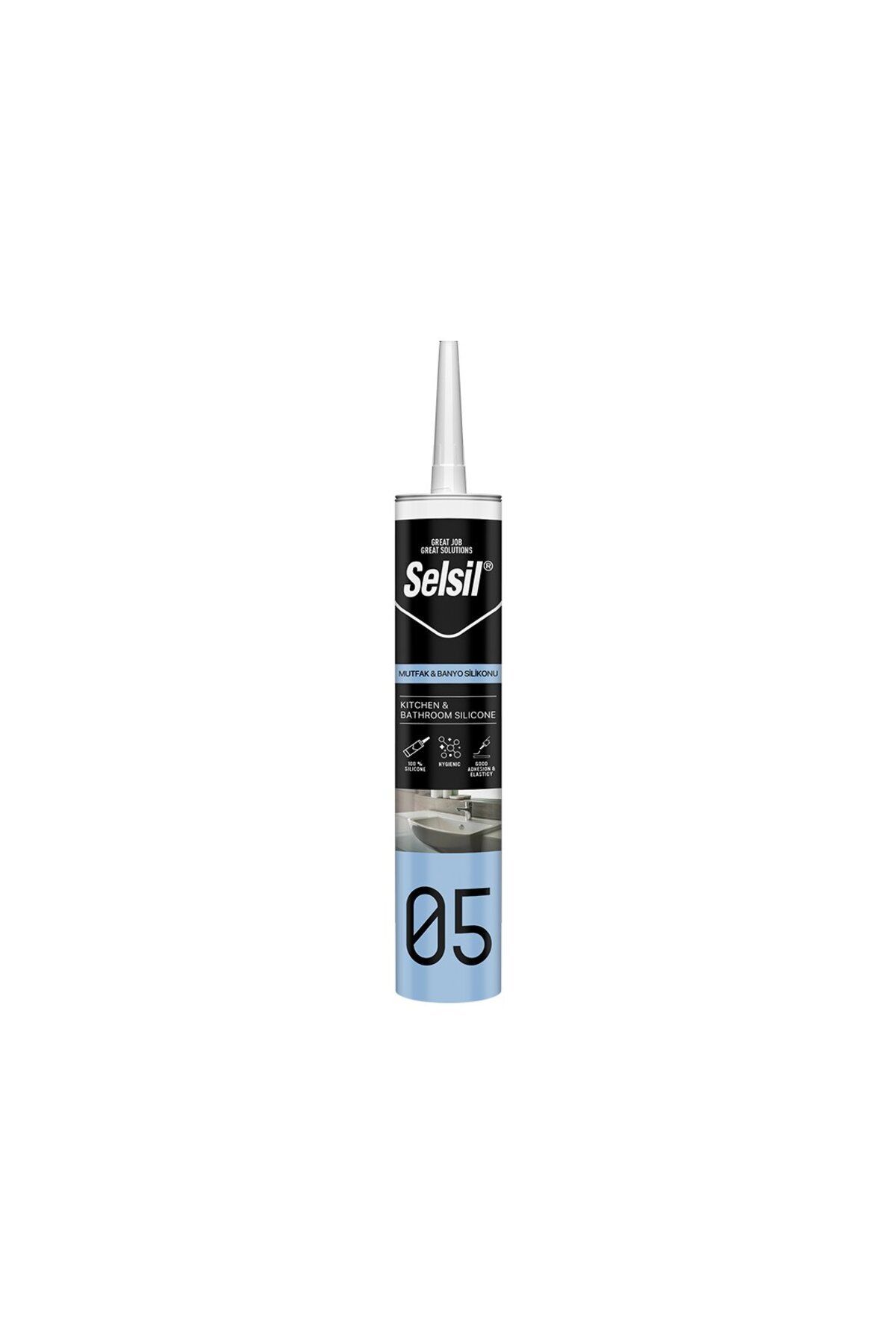 Kapamarka SELSİL 05 ŞEFFAF MUTFAK VE BANYO SİLİKON 280ML